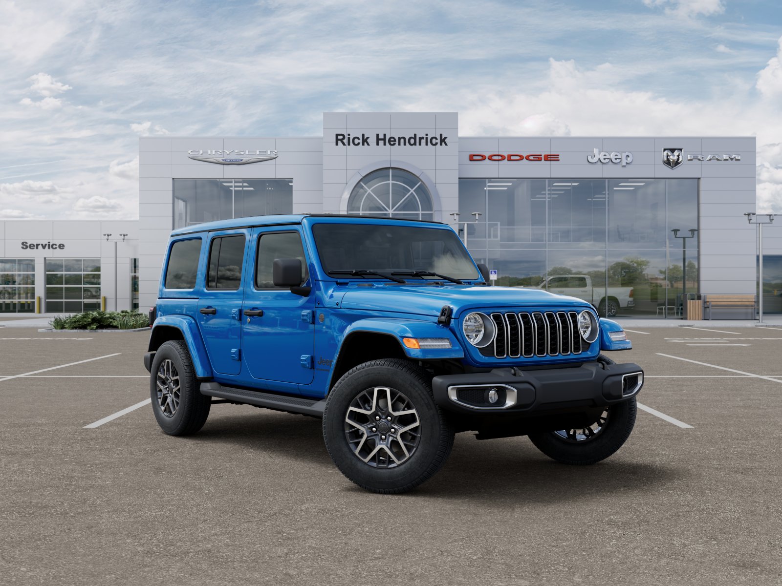 New 2026 Hydro Blue Pearl-Coat Exterior Paint Jeep Sahara image 38