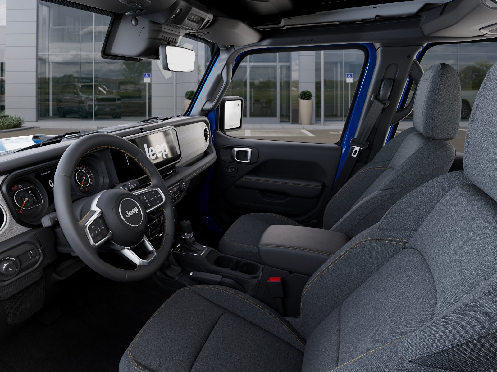 New 2026 Hydro Blue Pearl-Coat Exterior Paint Jeep Sahara image 59