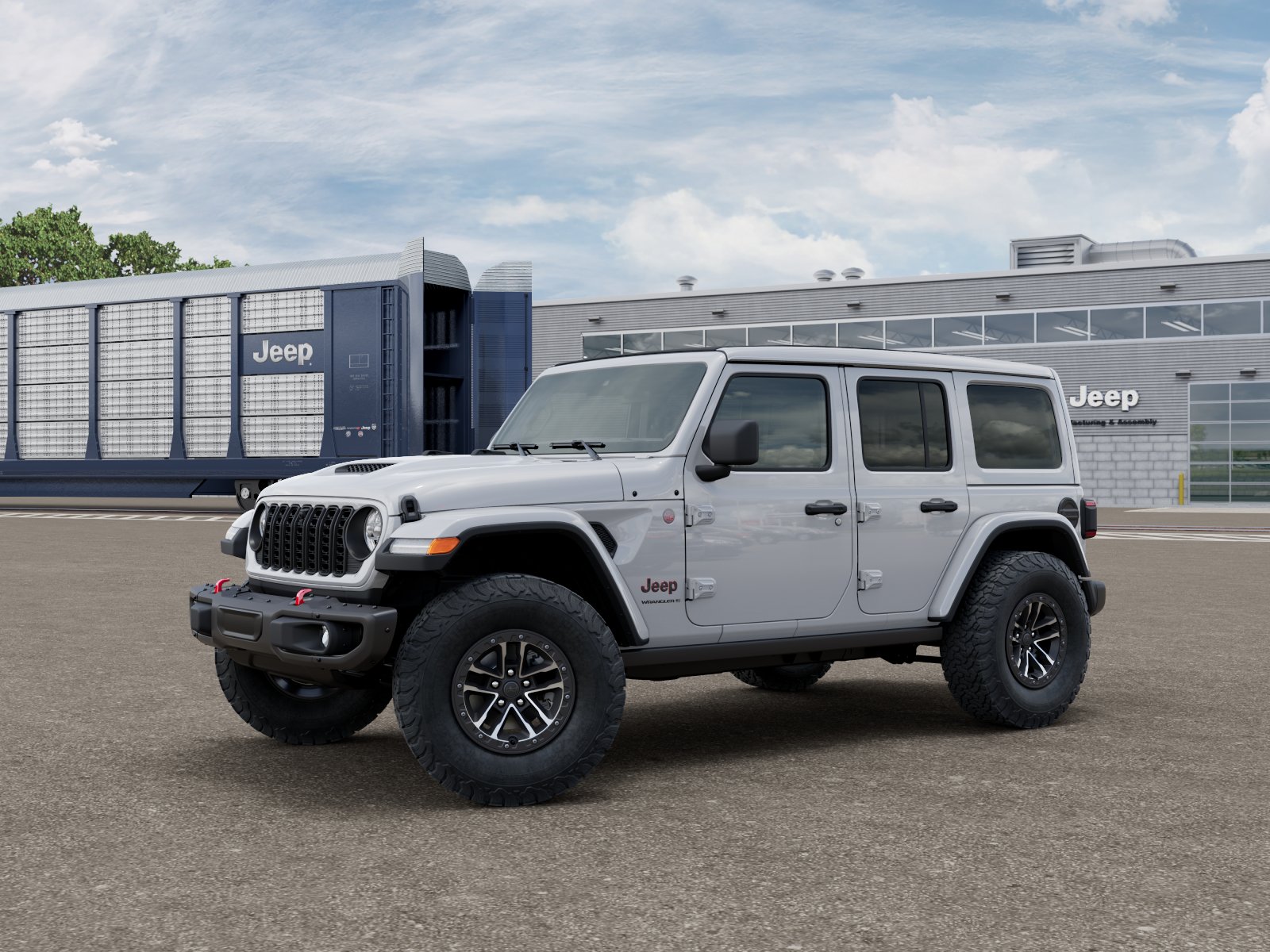 New 2026 Bright White Clear-Coat Exterior Paint Jeep Rubicon X image 2