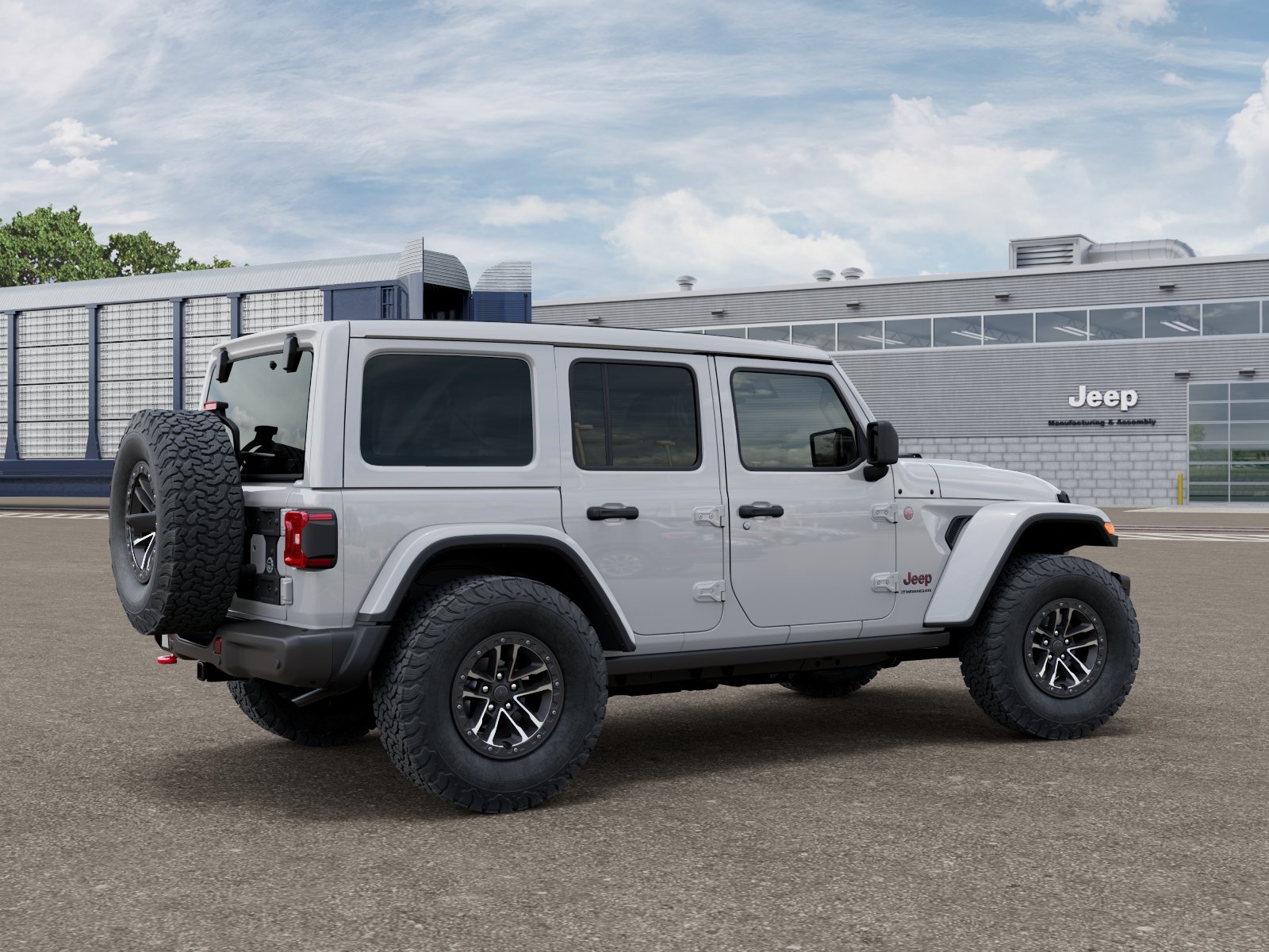 New 2026 Bright White Clear-Coat Exterior Paint Jeep Rubicon X image 4