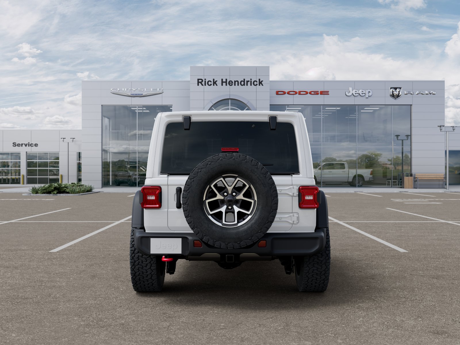 New 2026 Bright White Clear-Coat Exterior Paint Jeep Rubicon image 43