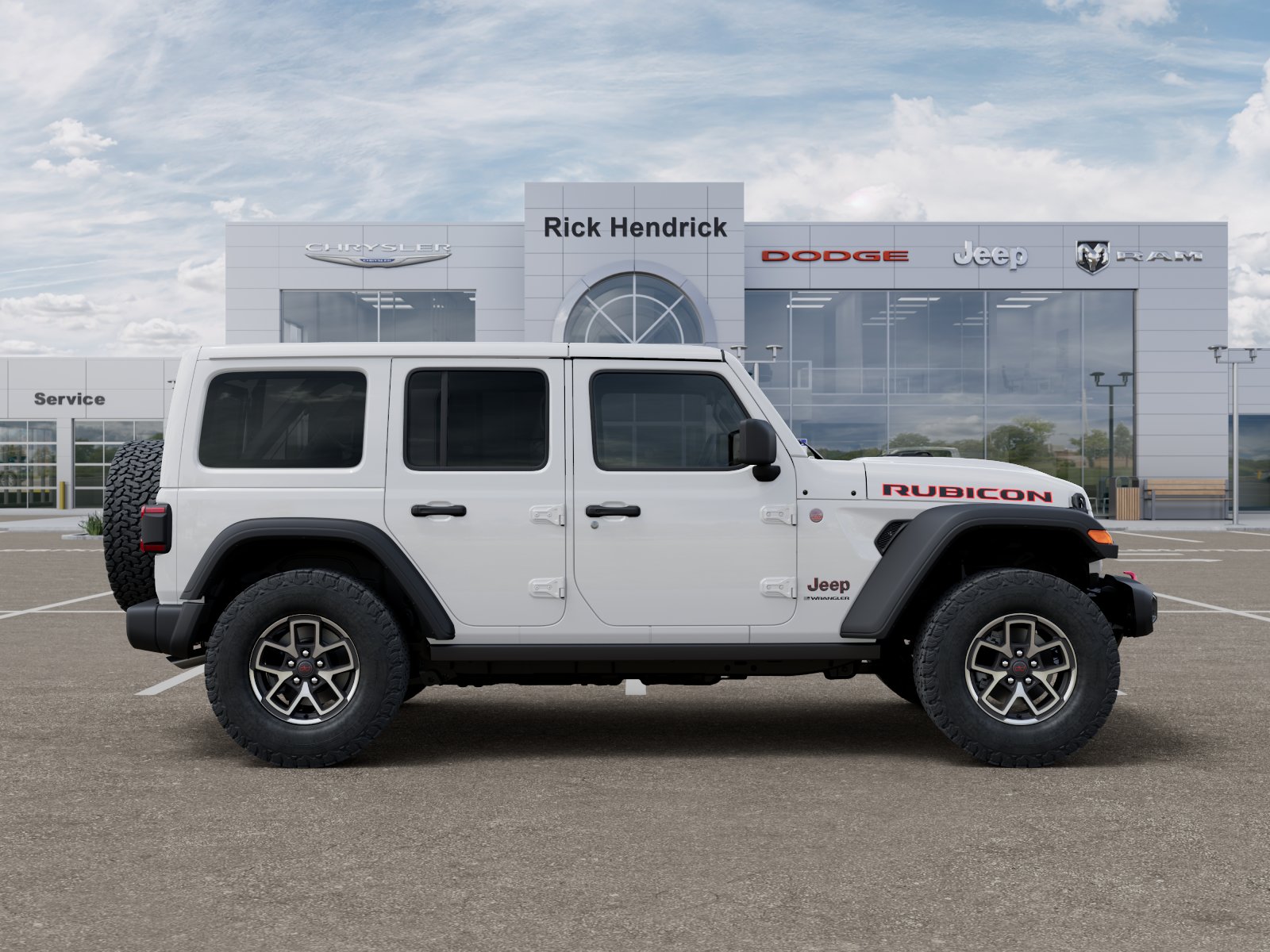 New 2026 Bright White Clear-Coat Exterior Paint Jeep Rubicon image 57