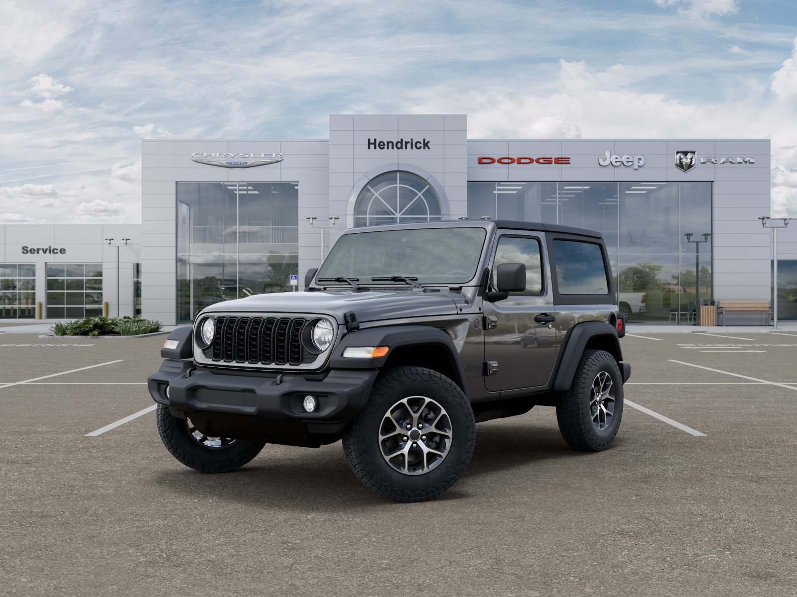 New 2026 Granite Crystal Metallic Clear-Coat Exterior Paint Jeep Sport S image 33