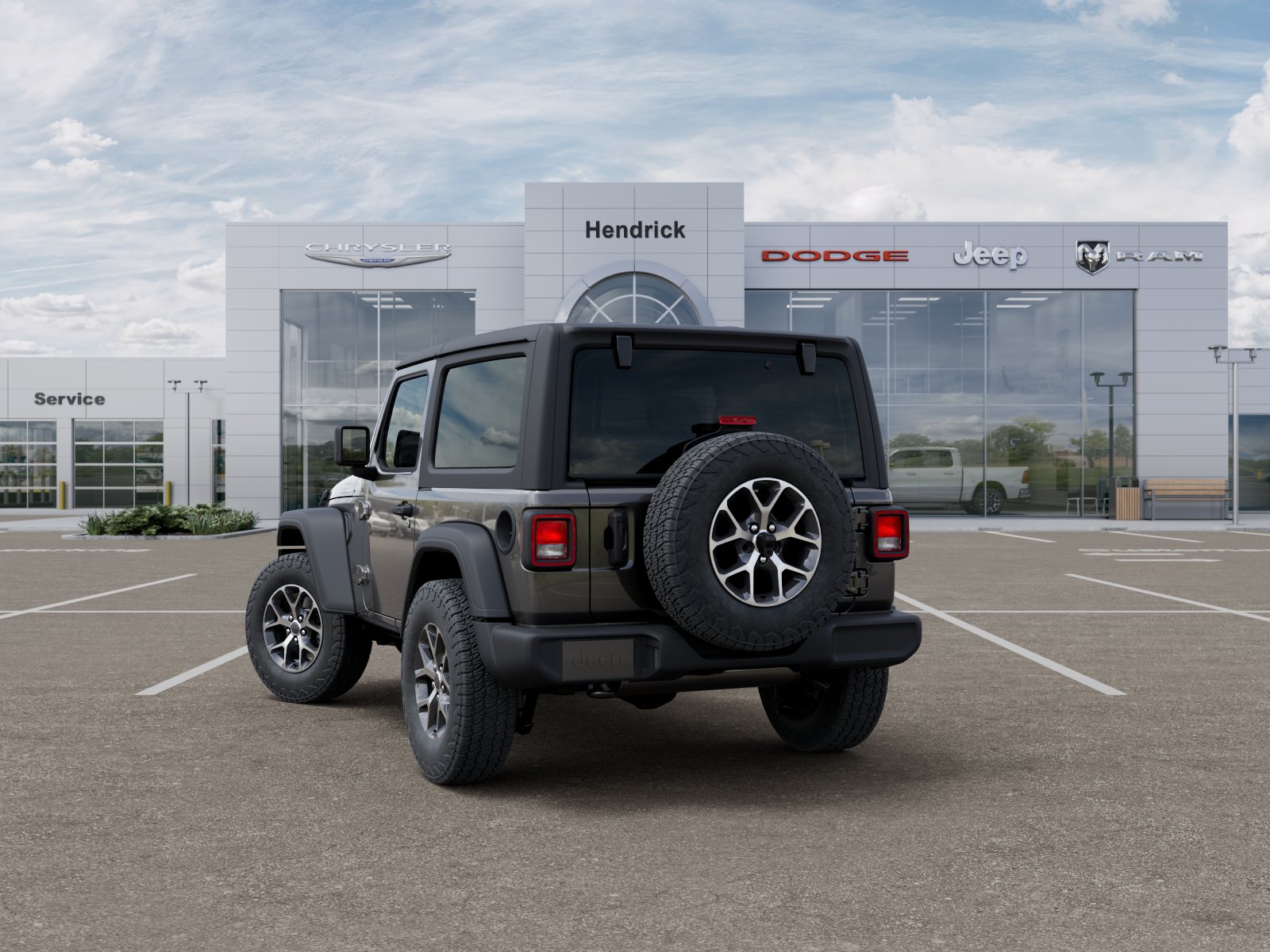 New 2026 Granite Crystal Metallic Clear-Coat Exterior Paint Jeep Sport S image 35