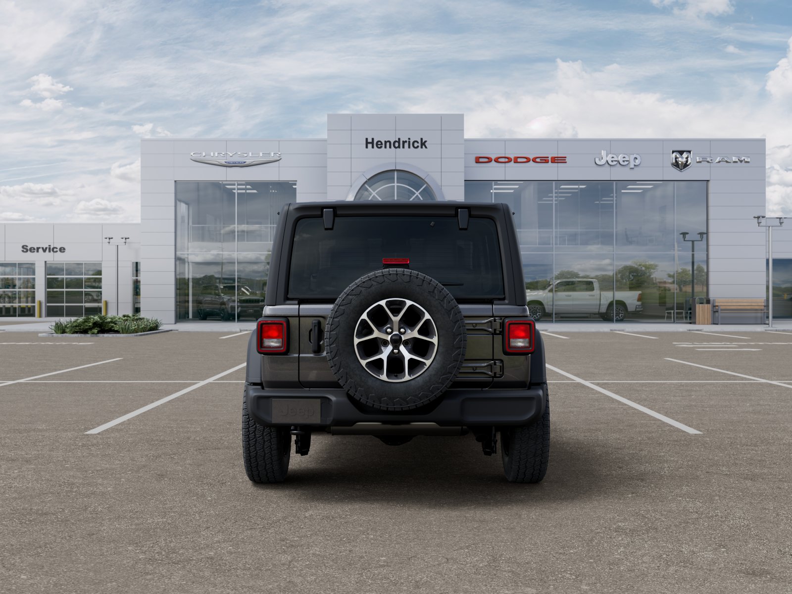 New 2026 Granite Crystal Metallic Clear-Coat Exterior Paint Jeep Sport S image 39