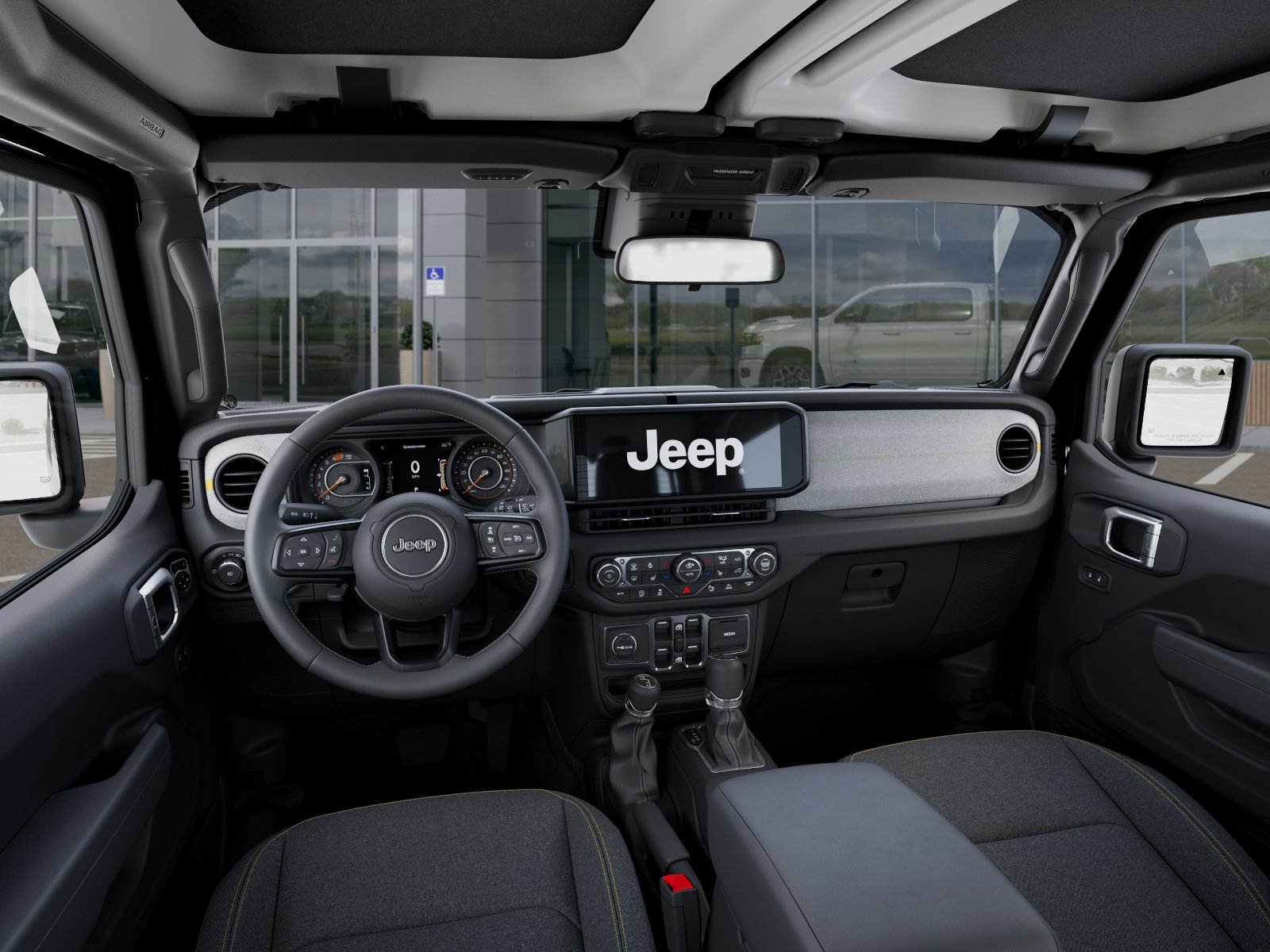New 2026 Black Clear-Coat Exterior Paint Jeep WRANGLER 4-DOOR SPORT S image 114