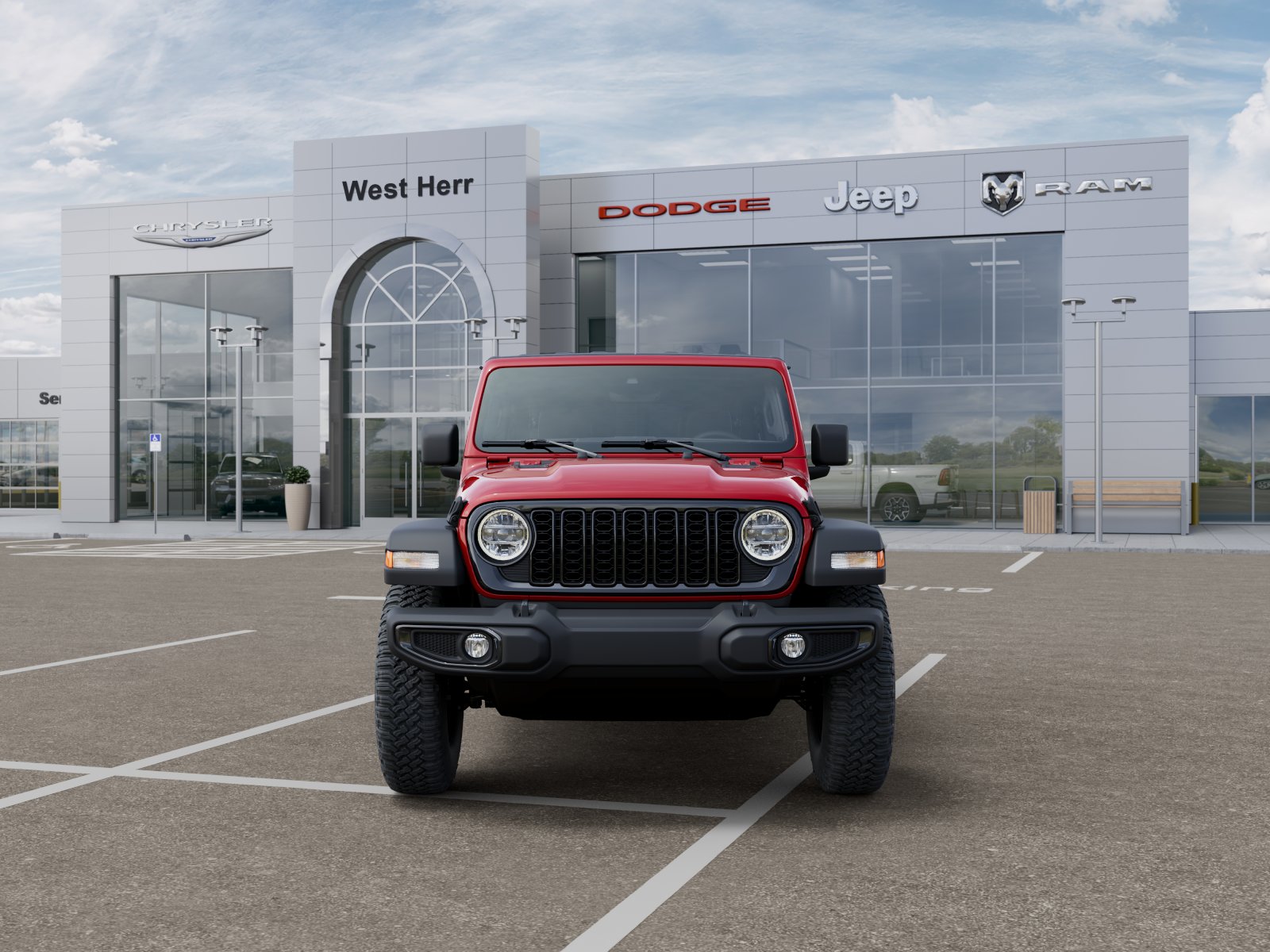 New 2026 Firecracker Red Clear-Coat Ext Jeep WRANGLER 4-DOOR WILLYS image 6