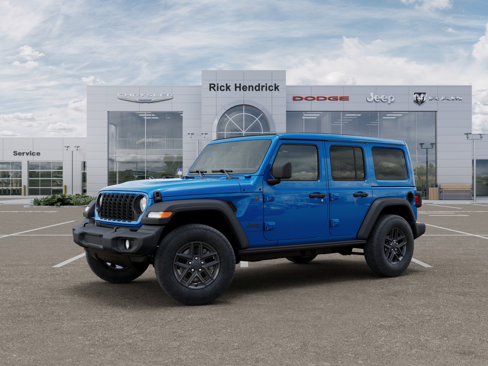 New 2026 Hydro Blue Pearl-Coat Exterior Paint Jeep Sport S image 33