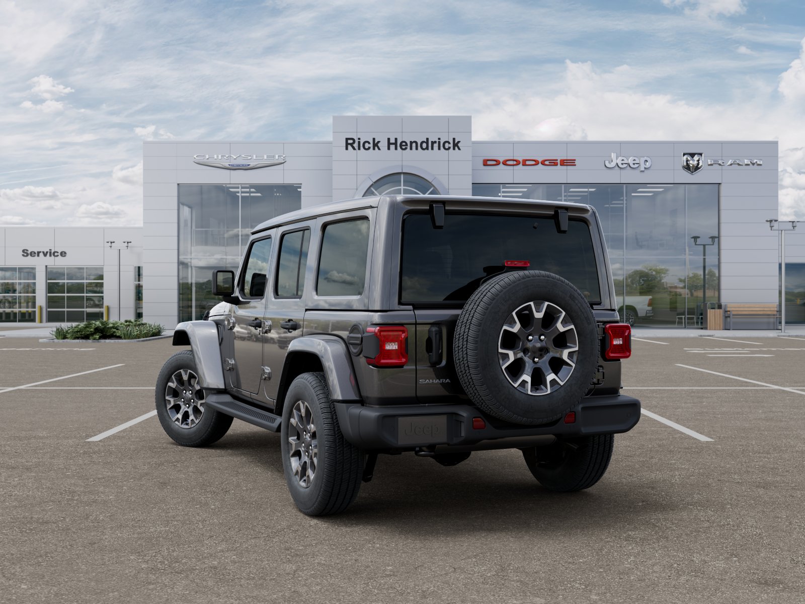 New 2026 Granite Crystal Metallic Clear-Coat Exterior Paint Jeep Sahara image 39