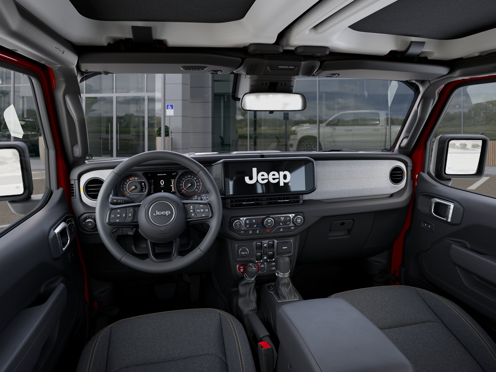 New 2026 Firecracker Red Clear-Coat Exterior Paint Jeep WRANGLER 4-DOOR WILLYS image 114