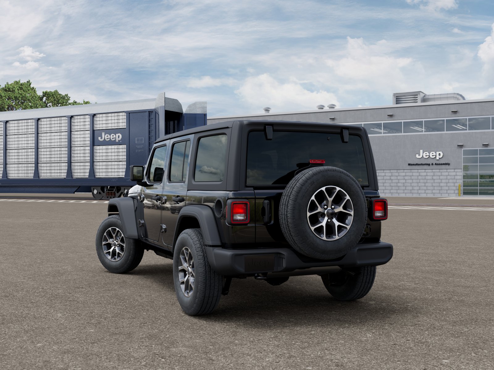 New 2026 Black Clear-Coat Exterior Paint Jeep Sport S image 3