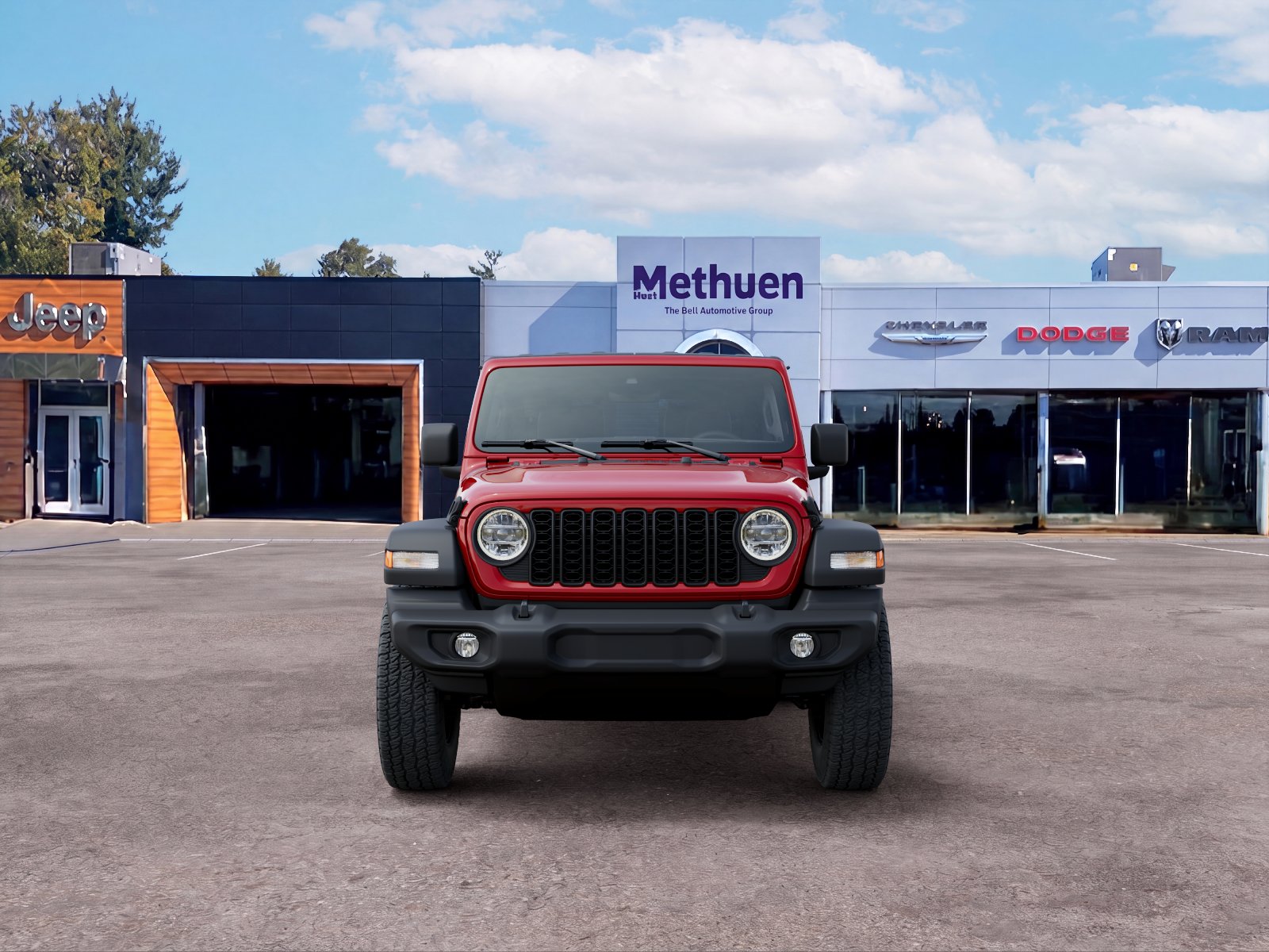 New 2026 Firecracker Red Clear-Coat Exterior Paint Jeep Sport S image 21
