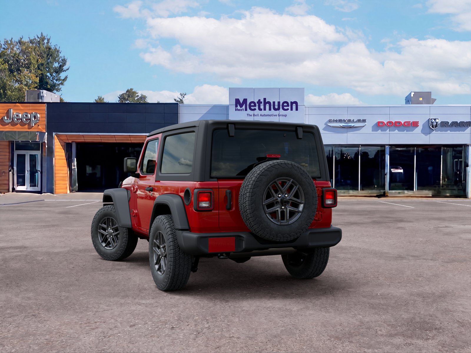 New 2026 Firecracker Red Clear-Coat Exterior Paint Jeep Sport S image 18
