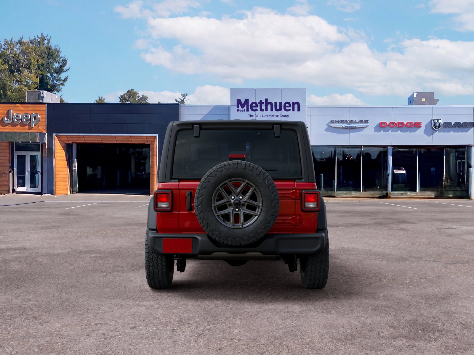 New 2026 Firecracker Red Clear-Coat Exterior Paint Jeep Sport S image 22