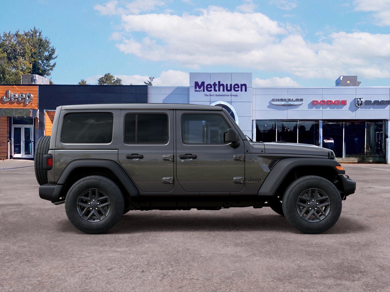 New 2026 Granite Crystal Metallic Clear-Coat Exterior Paint Jeep Sport S image 47