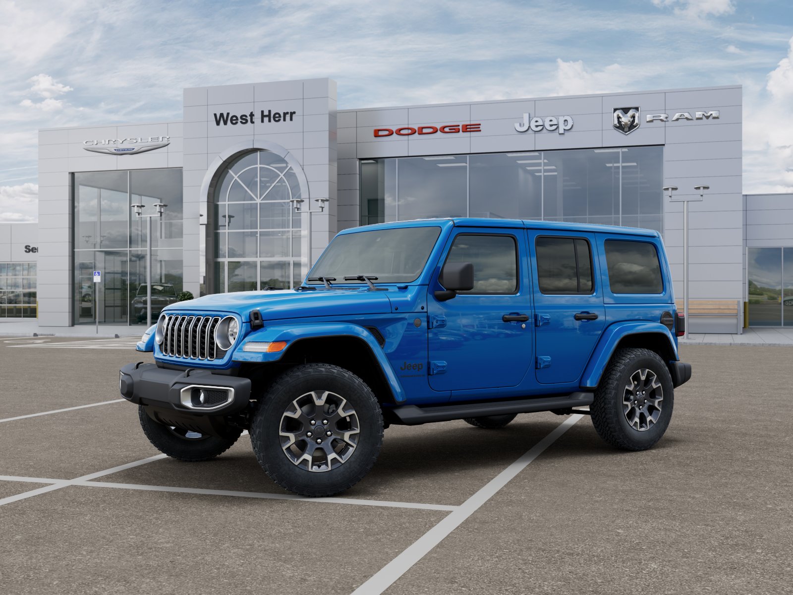 New 2026 Hydro Blue Pearlcoat Jeep Sahara image 2