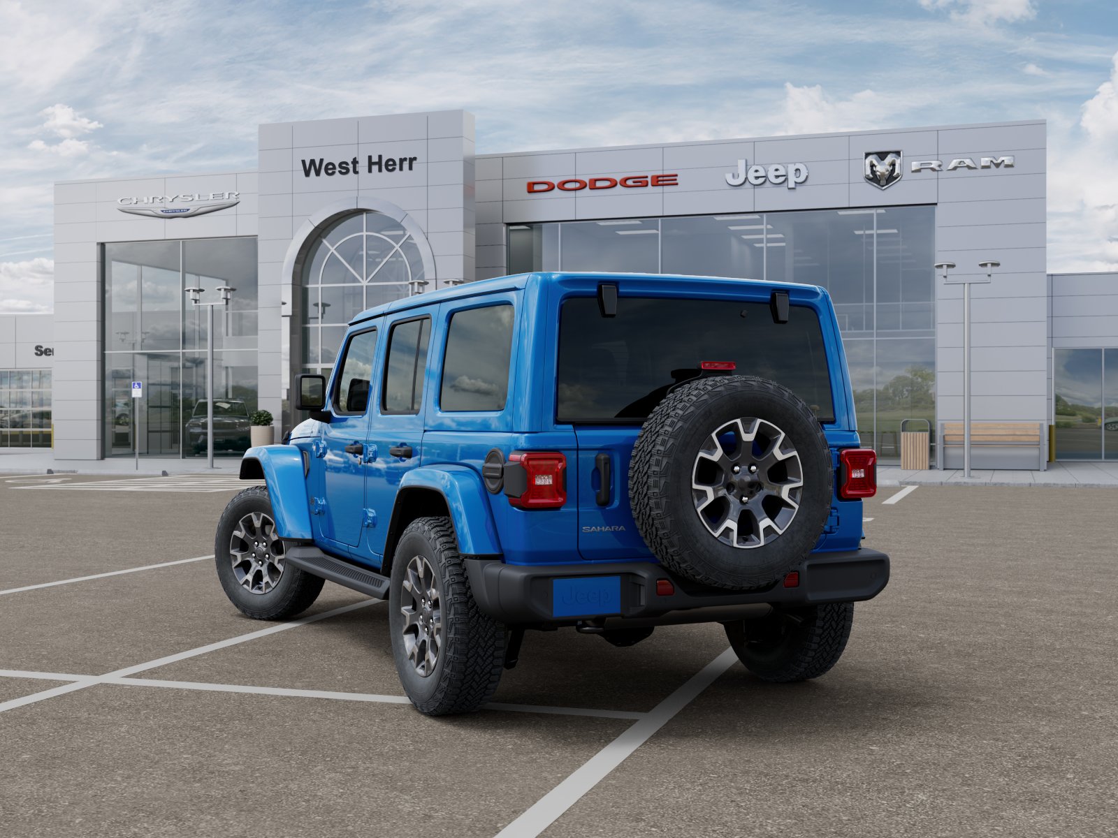 New 2026 Hydro Blue Pearlcoat Jeep Sahara image 3