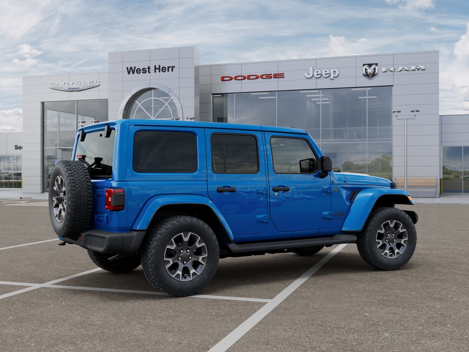 New 2026 Hydro Blue Pearlcoat Jeep Sahara image 4