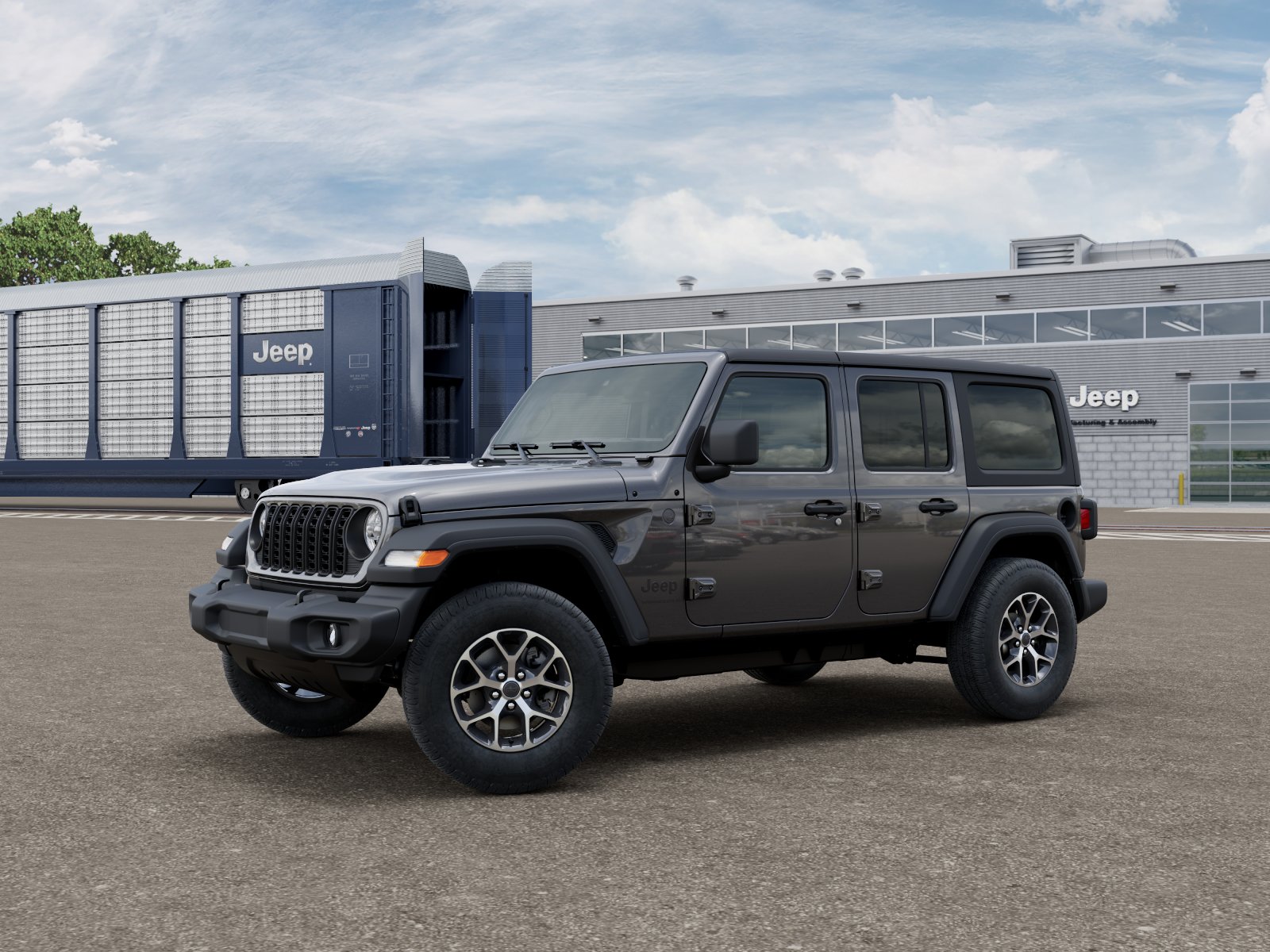 New 2026 Granite Crystal Metallic Clear-Coat Exterior Paint Jeep Sport S image 2