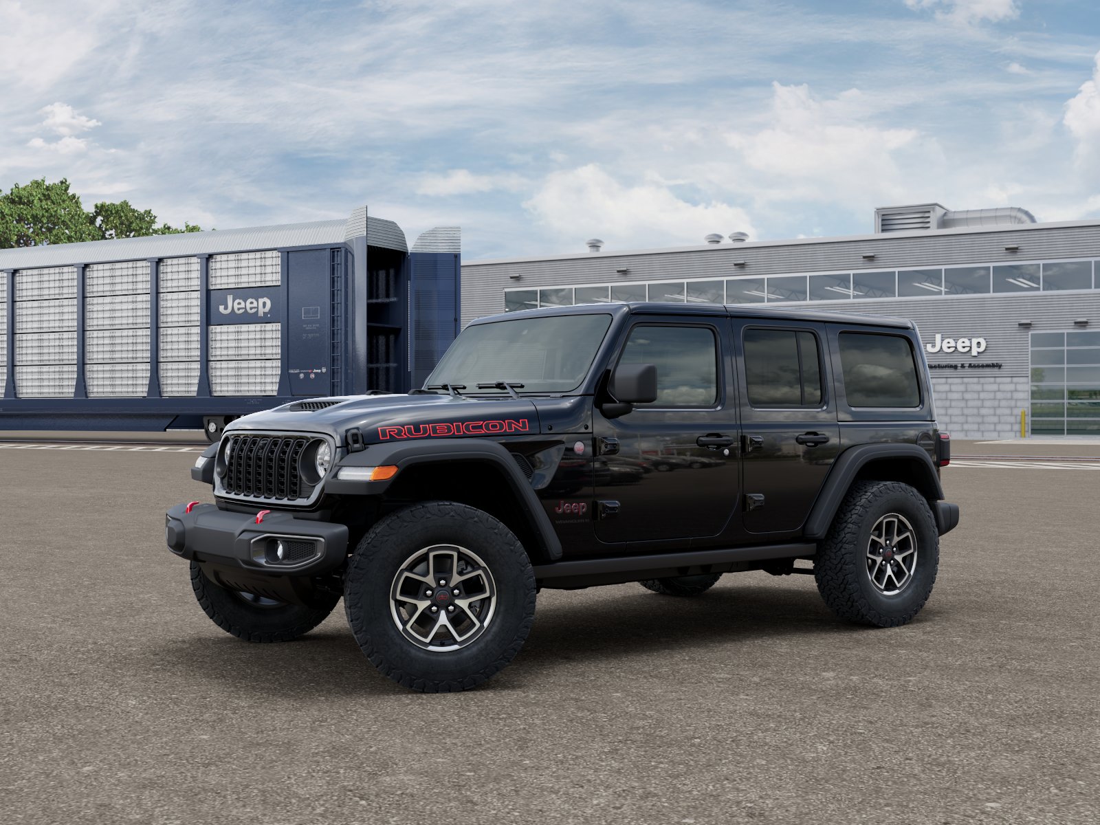 New 2026 Black Clearcoat Jeep Rubicon image 2