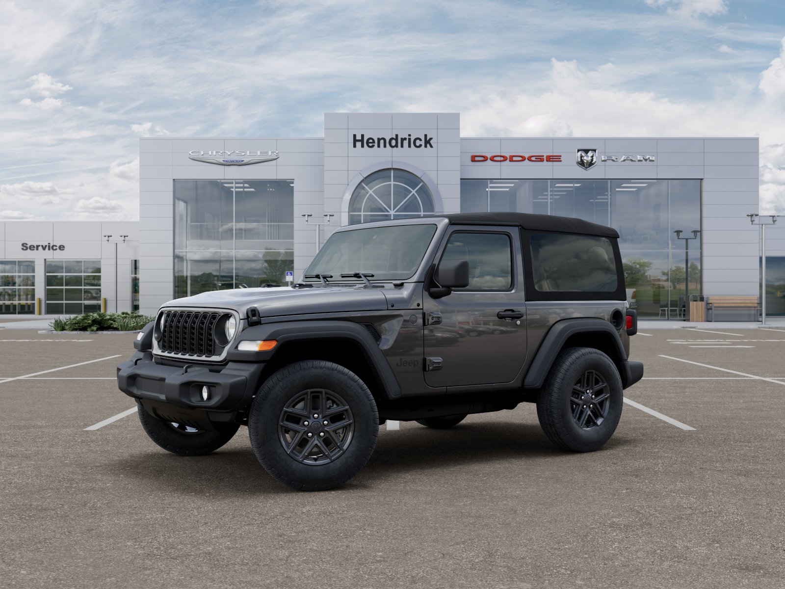 New 2026 Granite Crystal Metallic Clear-Coat Exterior Paint Jeep Sport S image 38