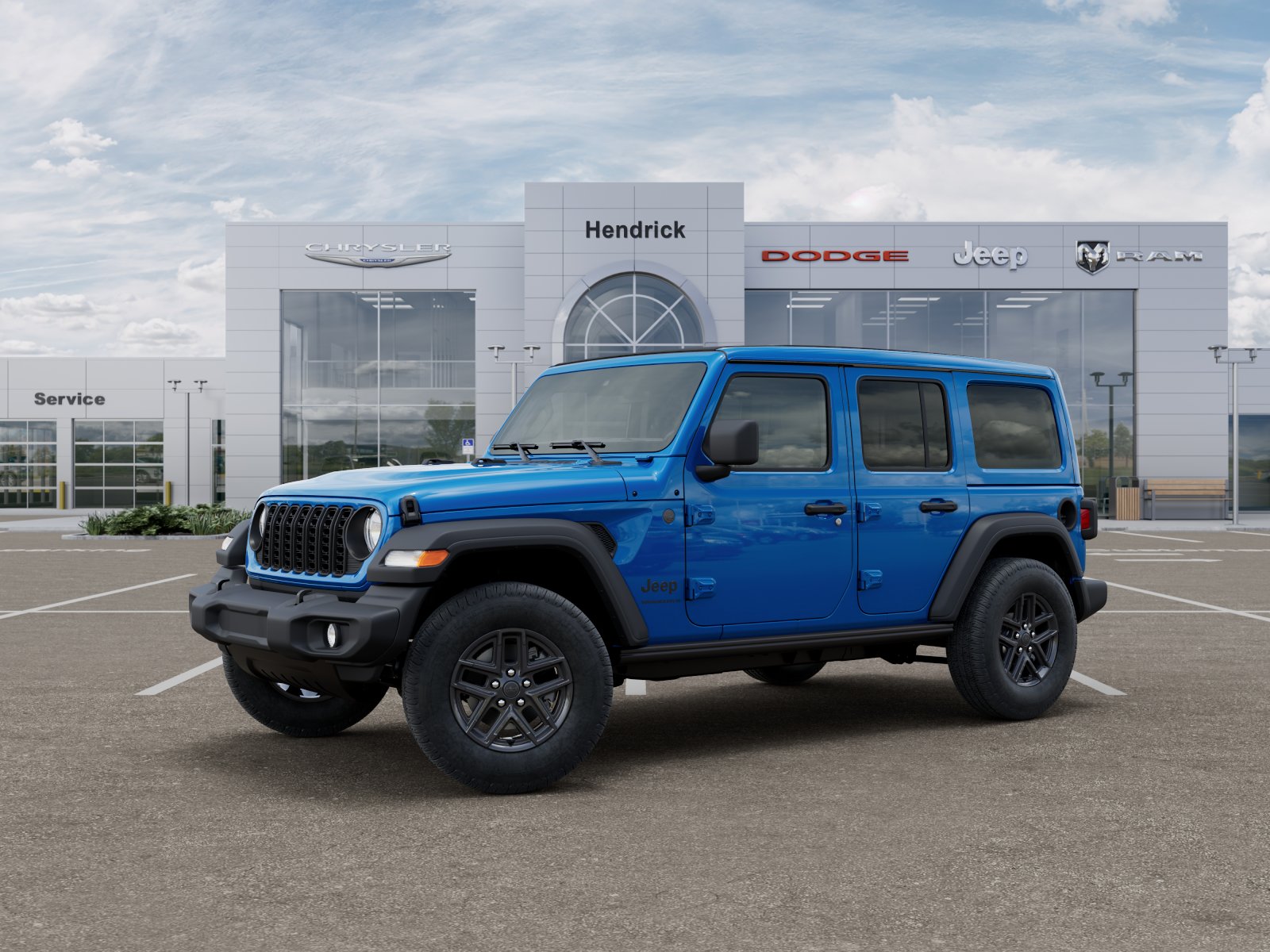 New 2026 Hydro Blue Pearl-Coat Exterior Paint Jeep Sport S image 33