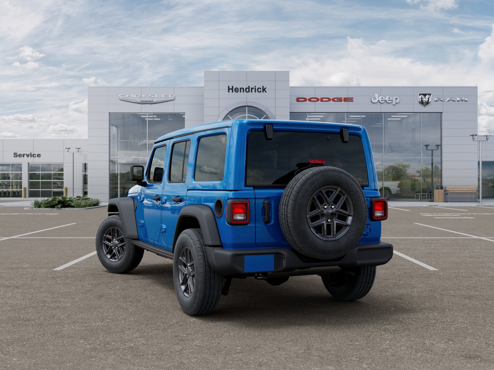 New 2026 Hydro Blue Pearl-Coat Exterior Paint Jeep Sport S image 34