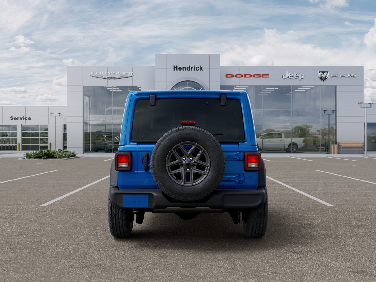 New 2026 Hydro Blue Pearl-Coat Exterior Paint Jeep Sport S image 38