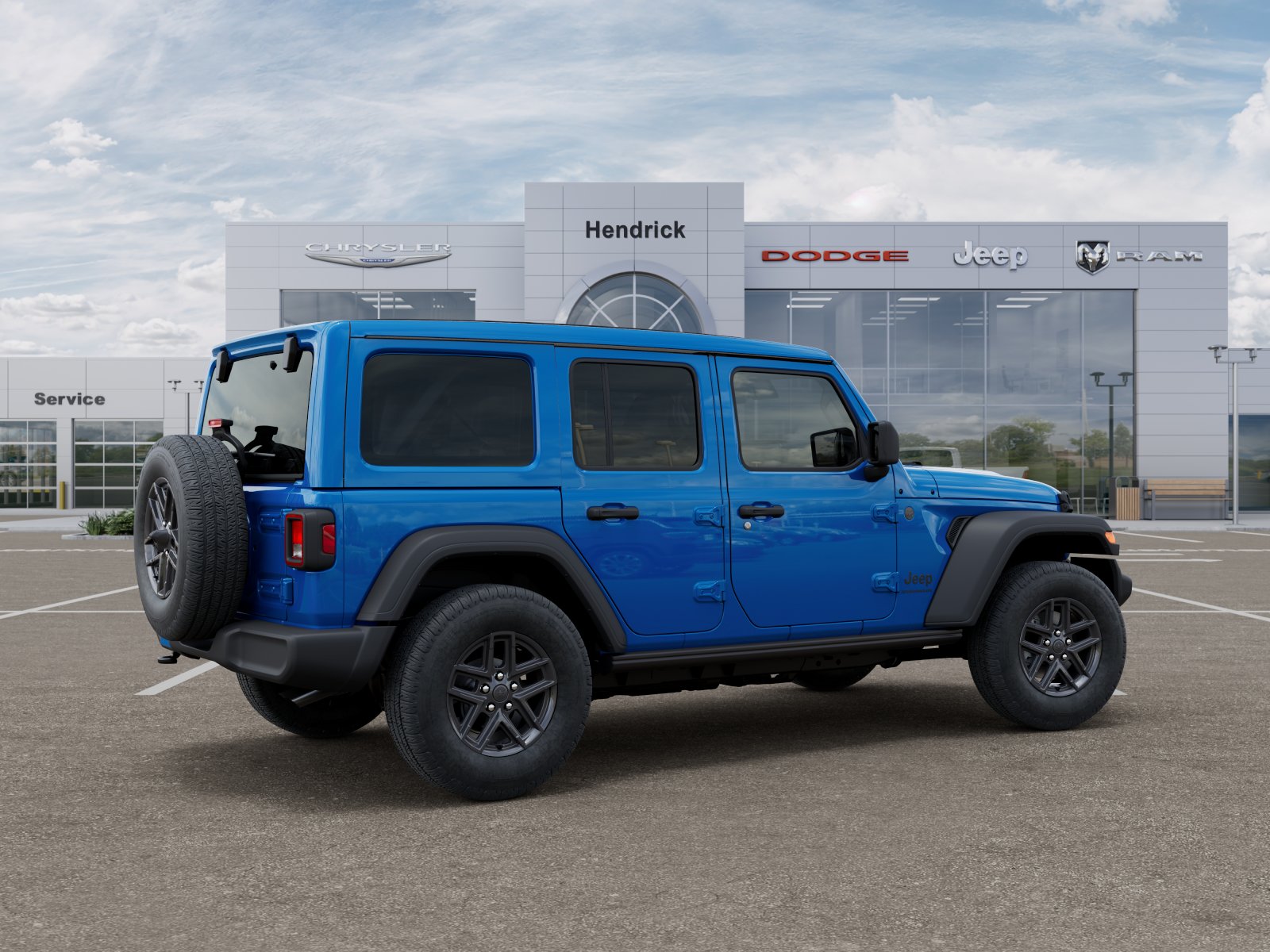 New 2026 Hydro Blue Pearl-Coat Exterior Paint Jeep Sport S image 35