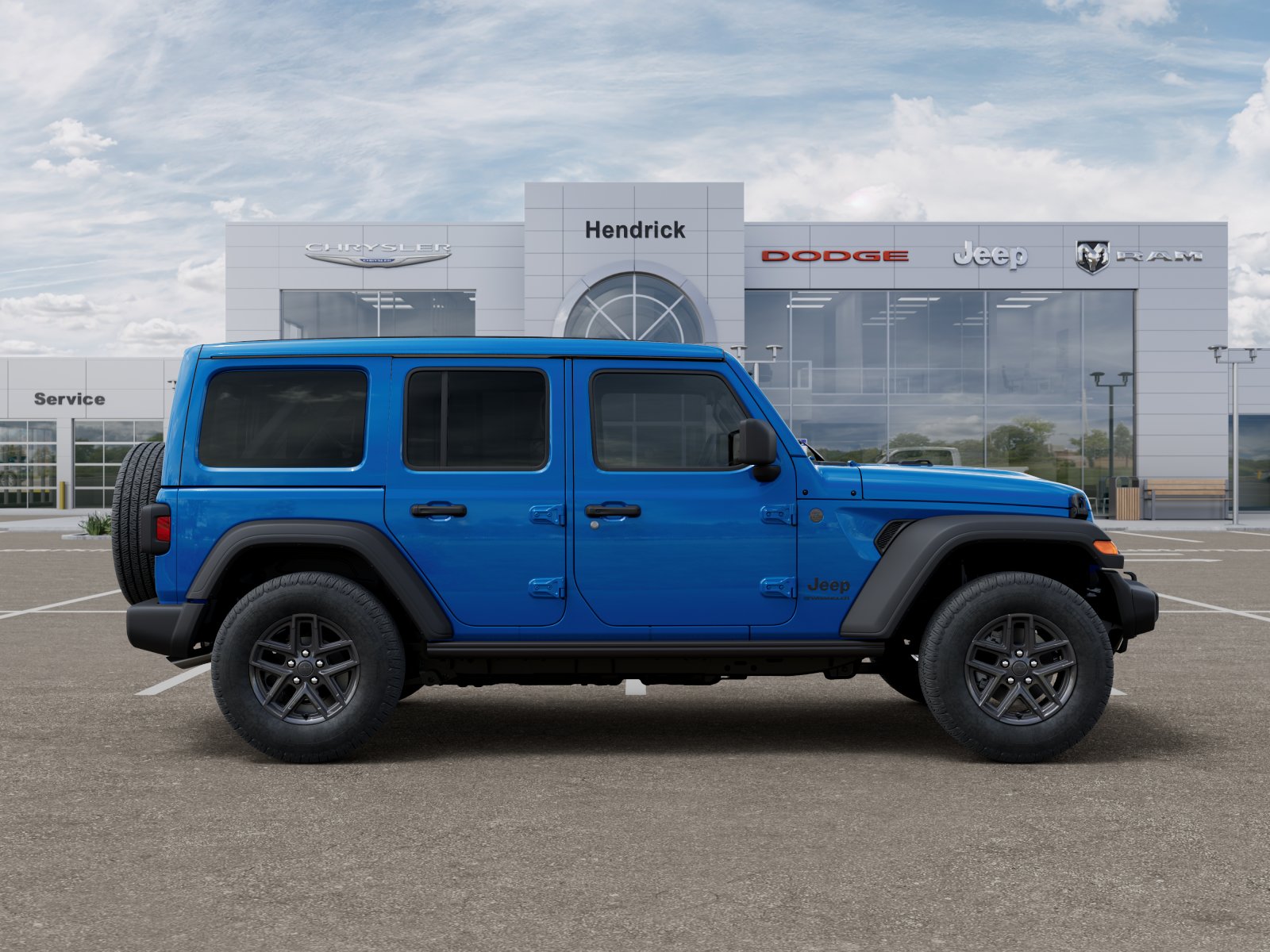 New 2026 Hydro Blue Pearl-Coat Exterior Paint Jeep Sport S image 52
