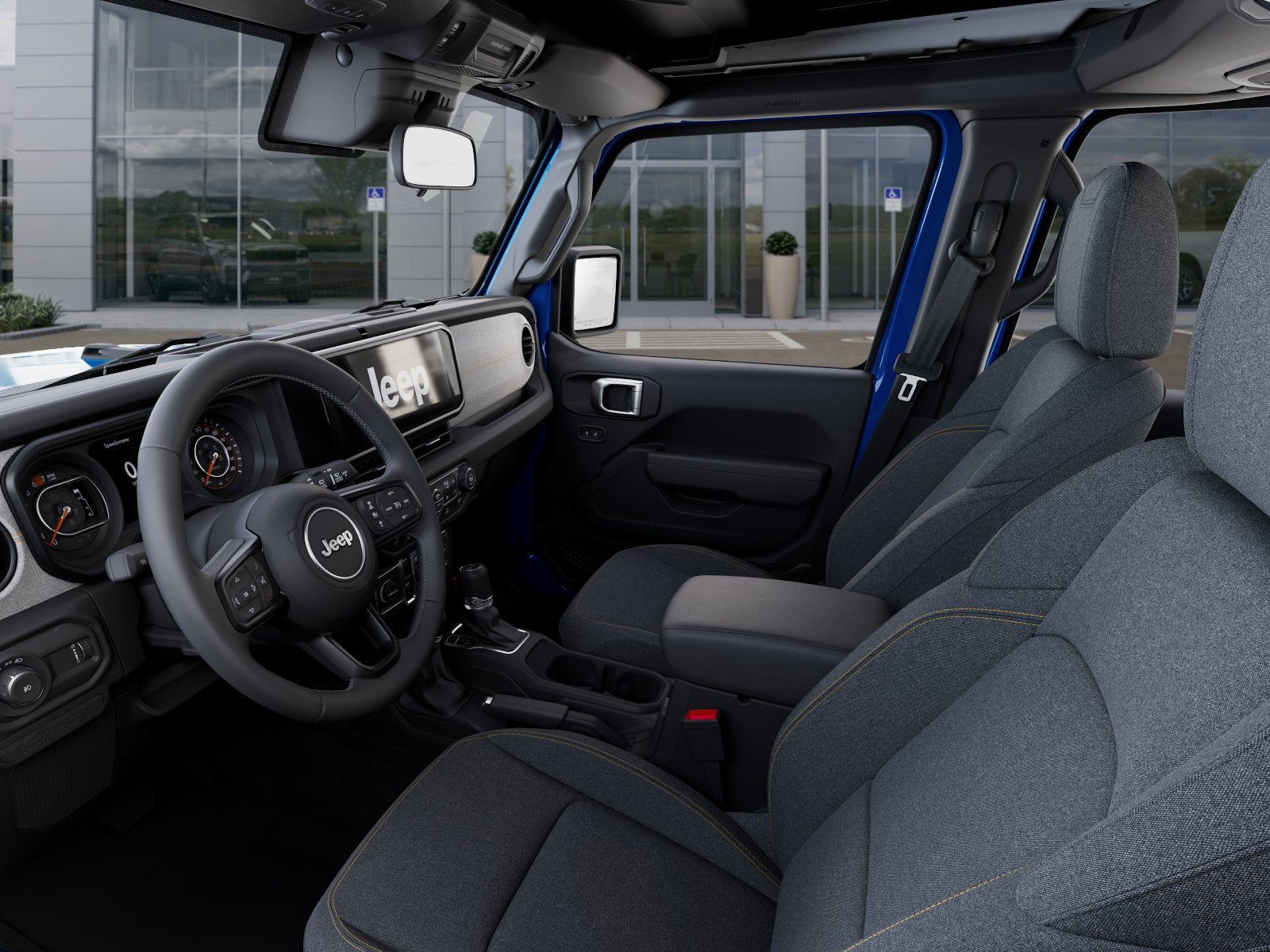 New 2026 Hydro Blue Pearl-Coat Exterior Paint Jeep Sport S image 53