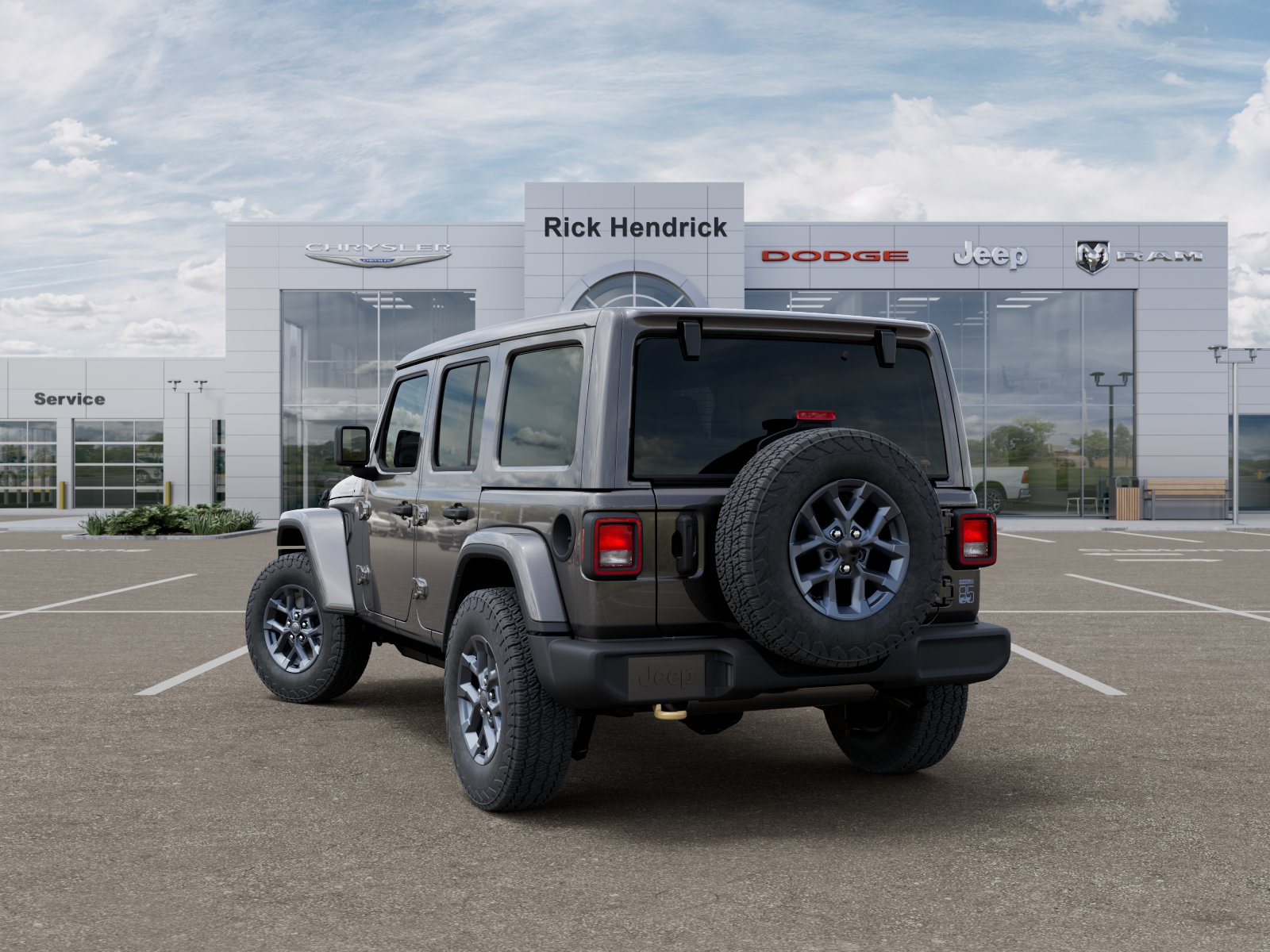 New 2026 Granite Crystal Metallic Clear-Coat Exterior Paint Jeep 85th Anniversary image 3