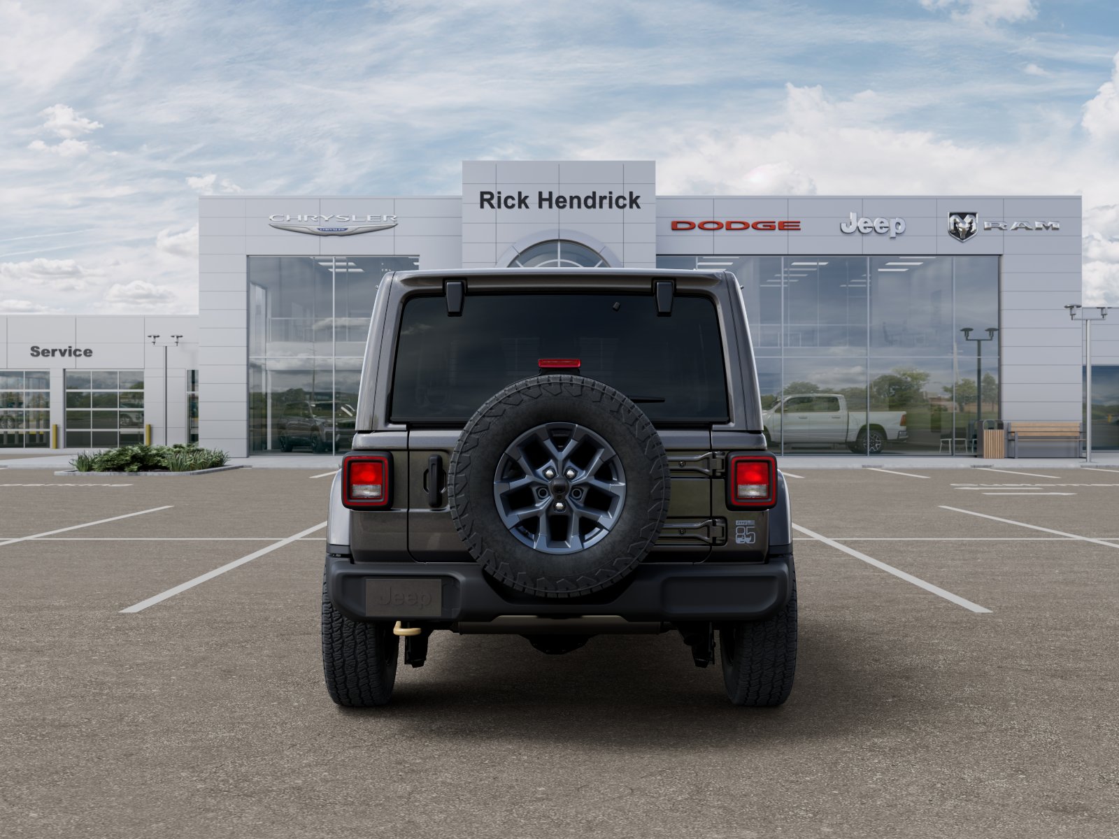 New 2026 Granite Crystal Metallic Clear-Coat Exterior Paint Jeep 85th Anniversary image 7