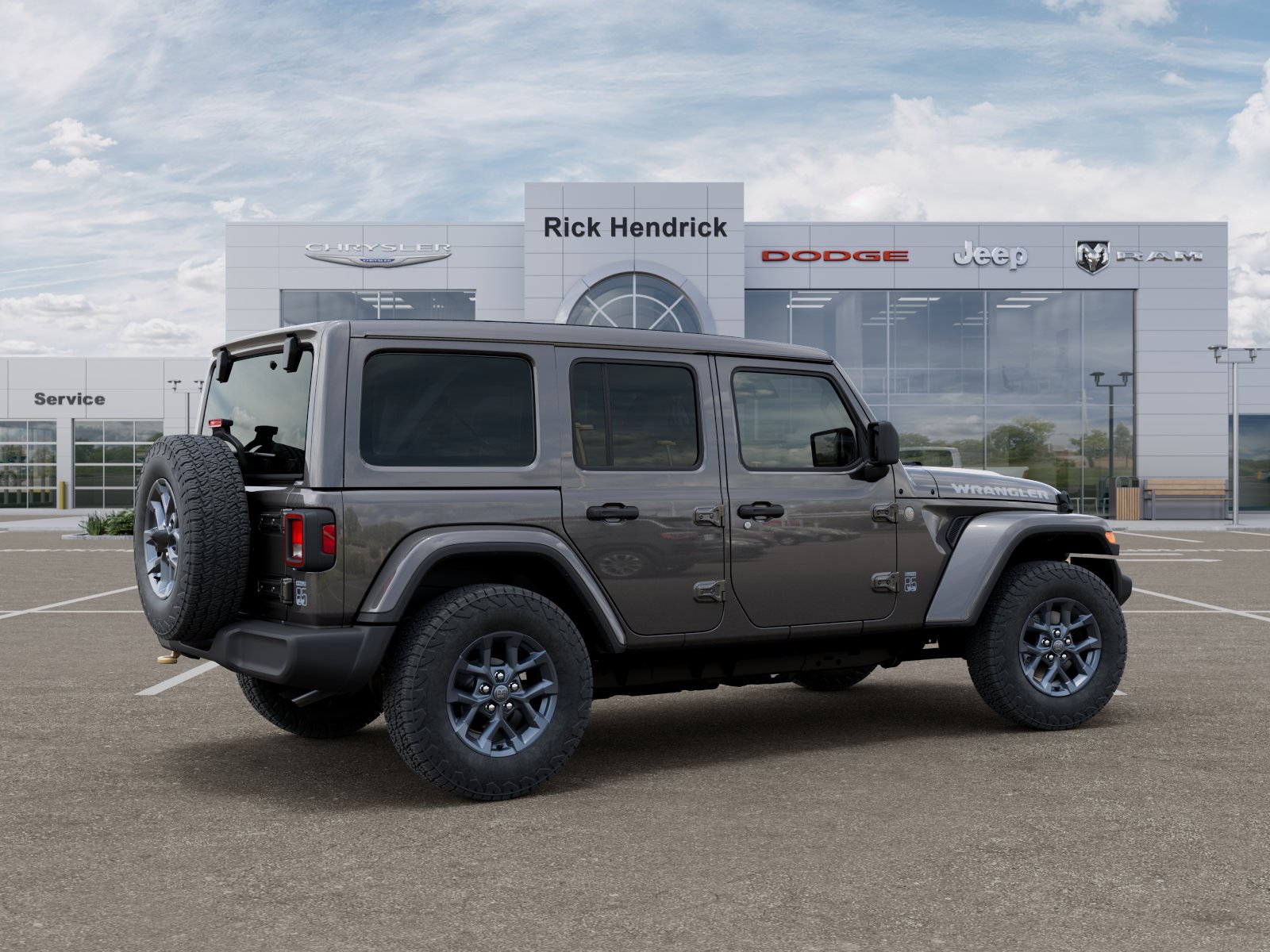 New 2026 Granite Crystal Metallic Clear-Coat Exterior Paint Jeep 85th Anniversary image 4