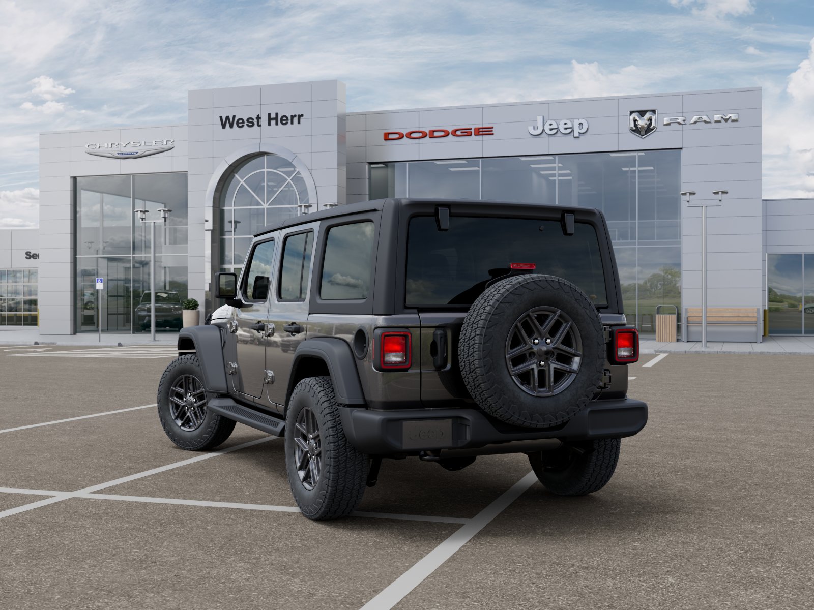 New 2026 Granite Crystal Metallic Clear-Coat Exterior Paint Jeep Sport S image 53