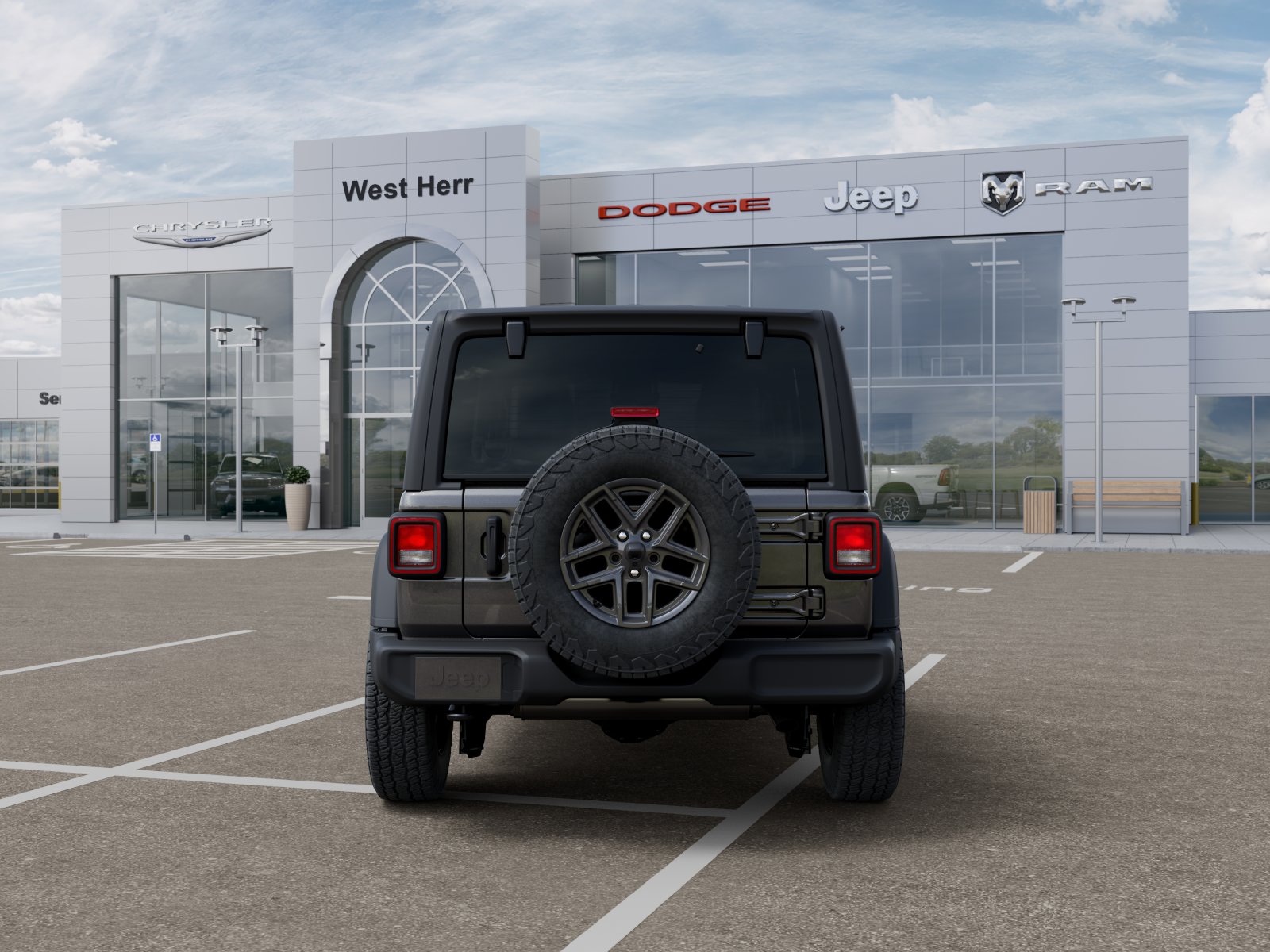 New 2026 Granite Crystal Metallic Clear-Coat Exterior Paint Jeep Sport S image 57