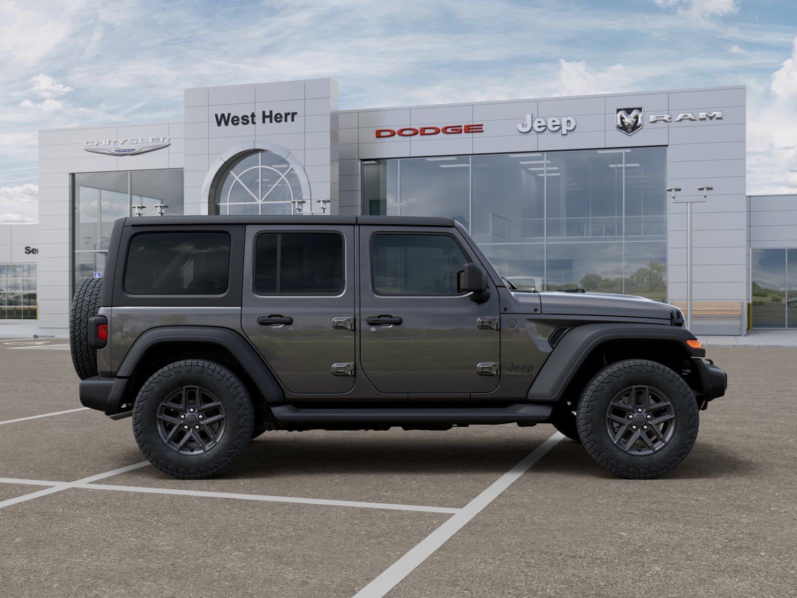 New 2026 Granite Crystal Metallic Clear-Coat Exterior Paint Jeep Sport S image 71