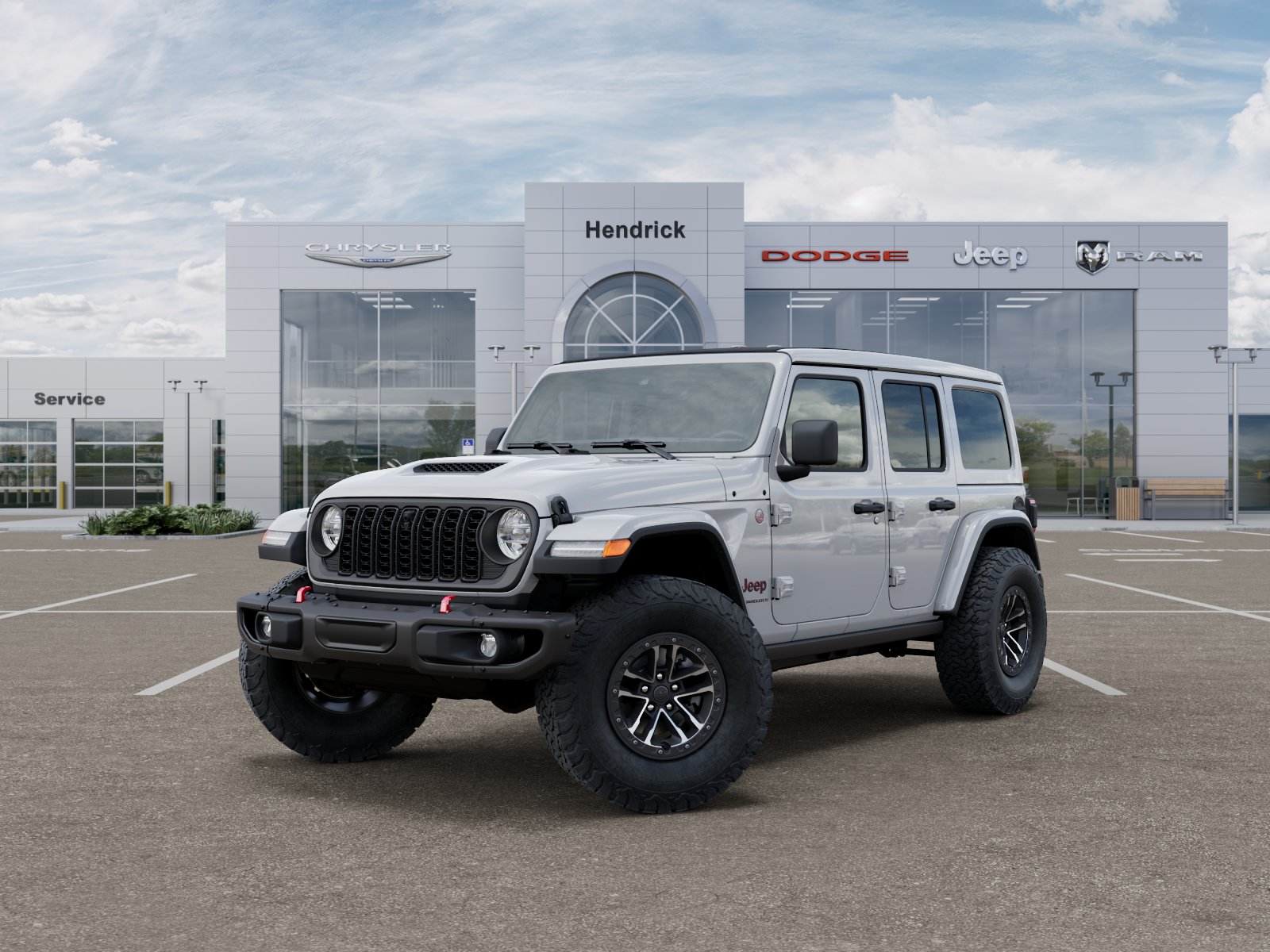 New 2026 Bright White Clear-Coat Exterior Paint Jeep Rubicon X image 38