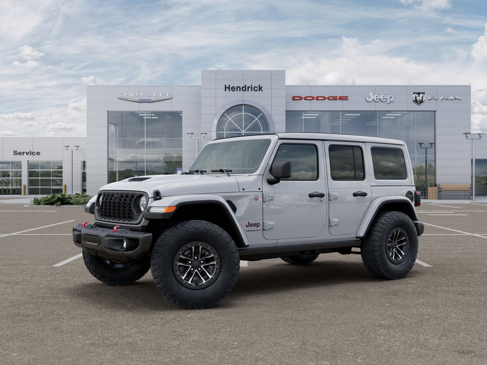 New 2026 Bright White Clear-Coat Exterior Paint Jeep Rubicon X image 39