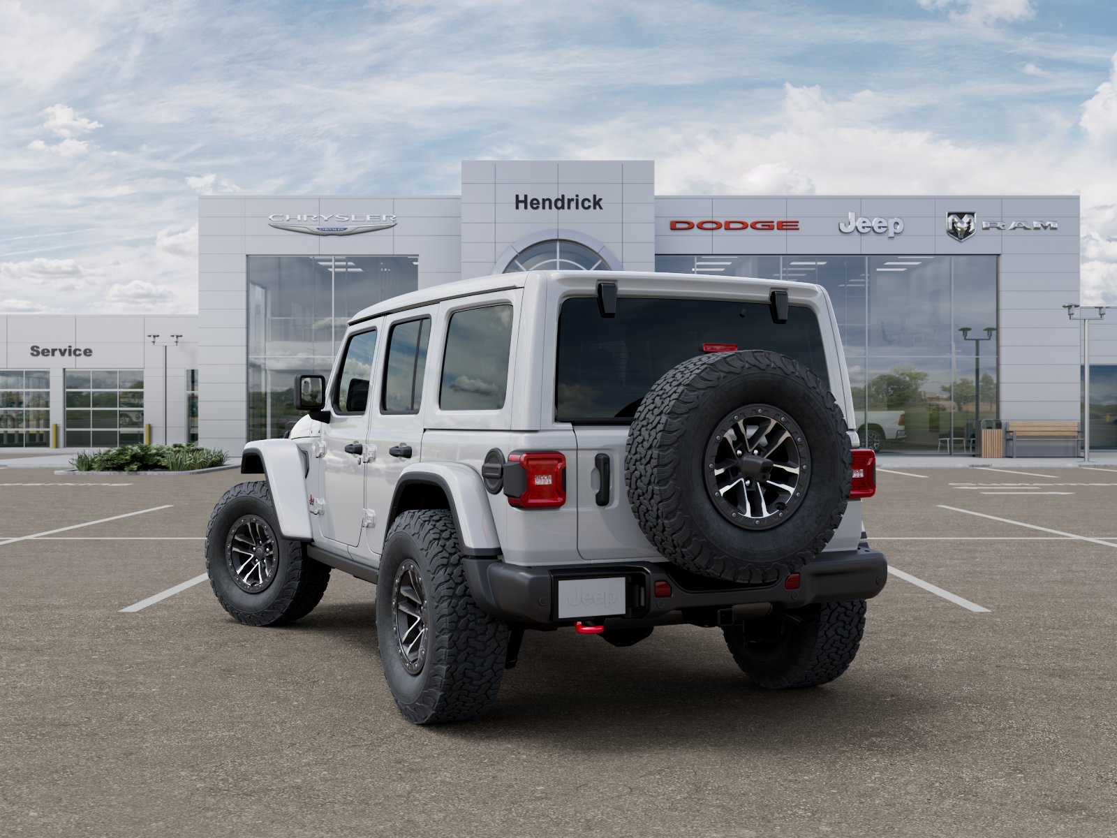 New 2026 Bright White Clear-Coat Exterior Paint Jeep Rubicon X image 40
