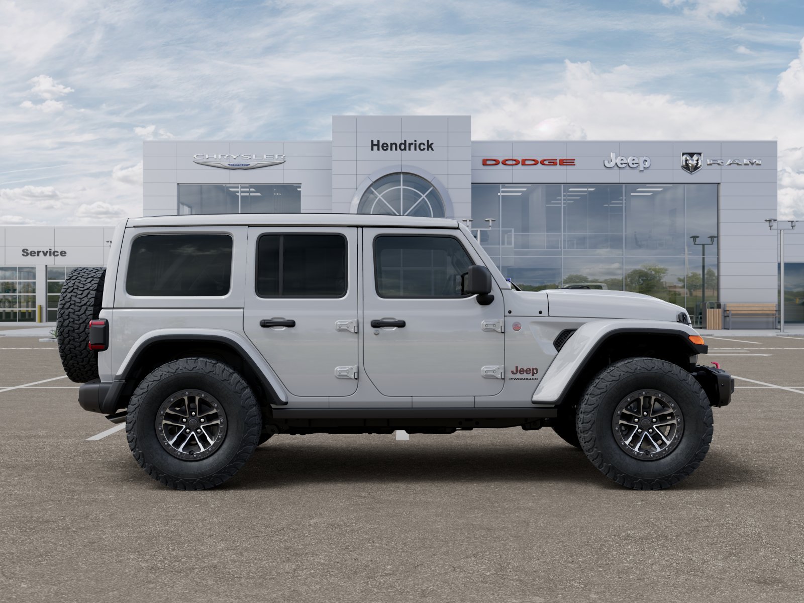 New 2026 Bright White Clear-Coat Exterior Paint Jeep Rubicon X image 58
