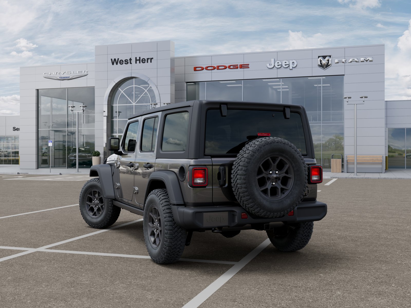 New 2026 Granite Crystal Metallic Clear Jeep WRANGLER 4-DOOR WILLYS image 3