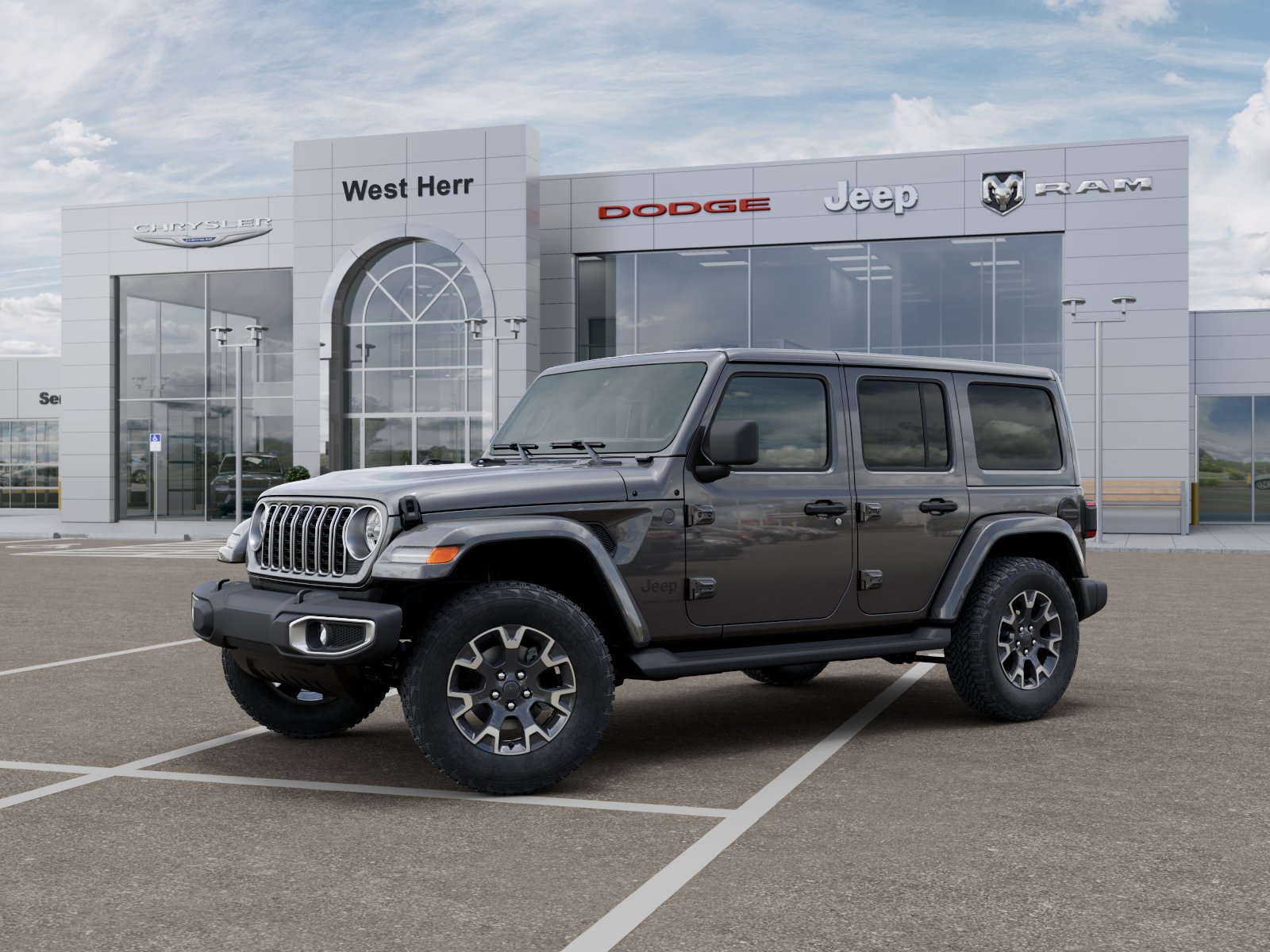 New 2026 Granite Crystal Metallic Clearcoat Jeep Sahara image 2