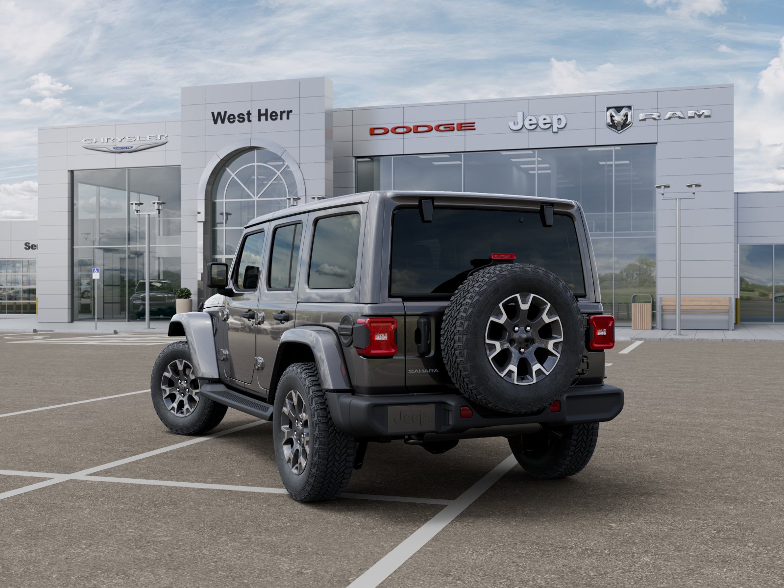 New 2026 Granite Crystal Metallic Clearcoat Jeep Sahara image 3