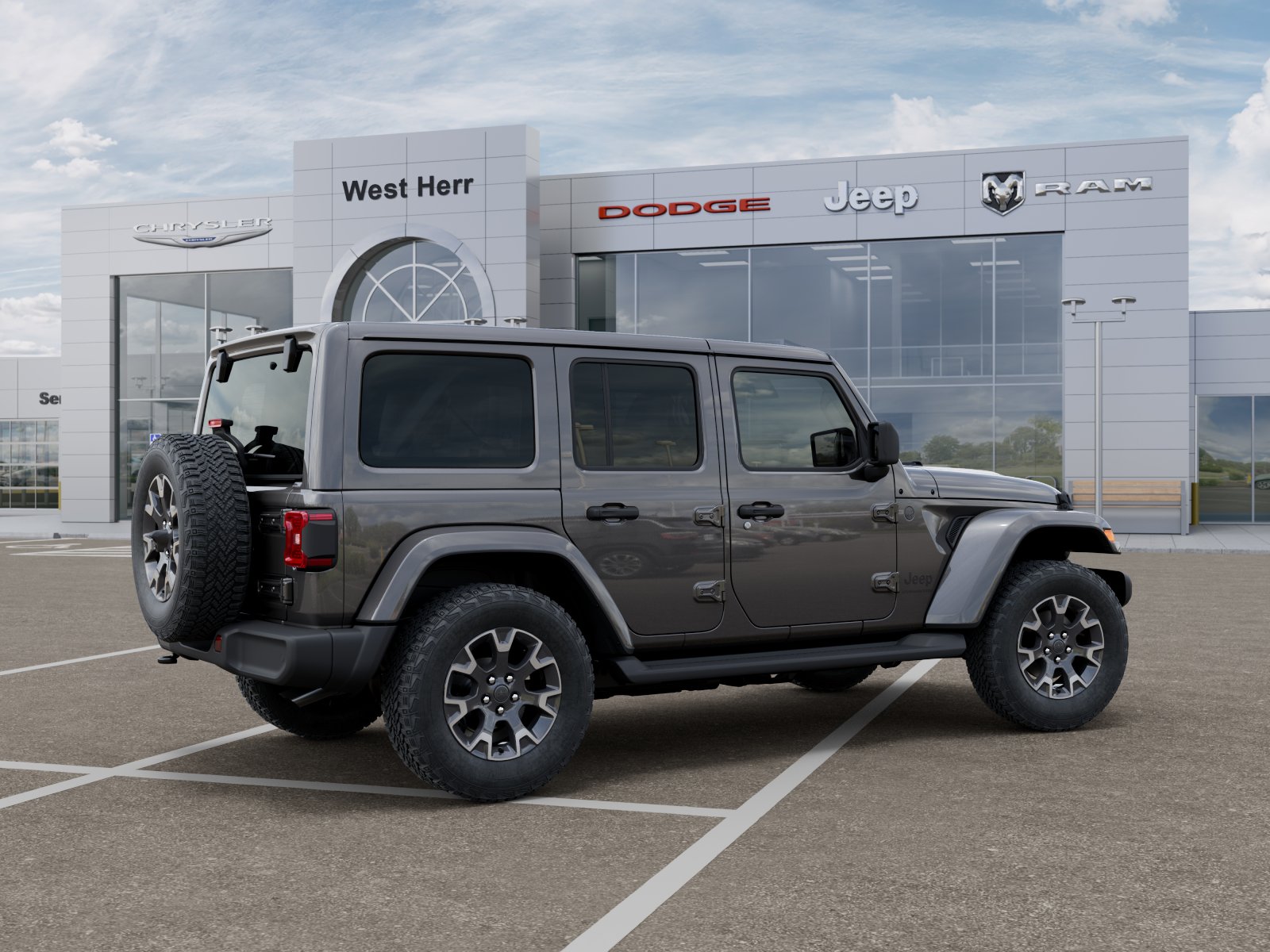 New 2026 Granite Crystal Metallic Clearcoat Jeep Sahara image 4