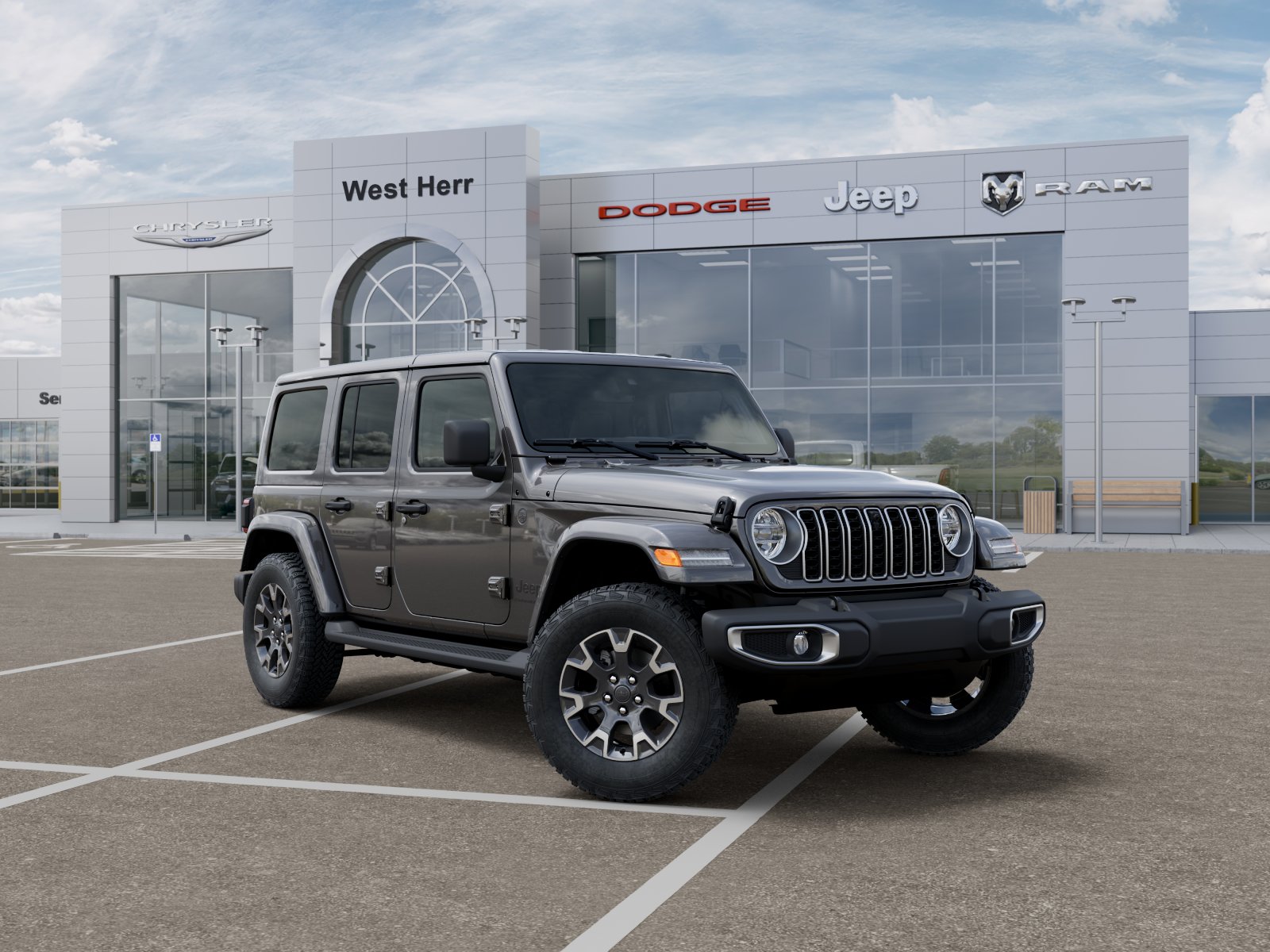 New 2026 Granite Crystal Metallic Clearcoat Jeep Sahara image 5