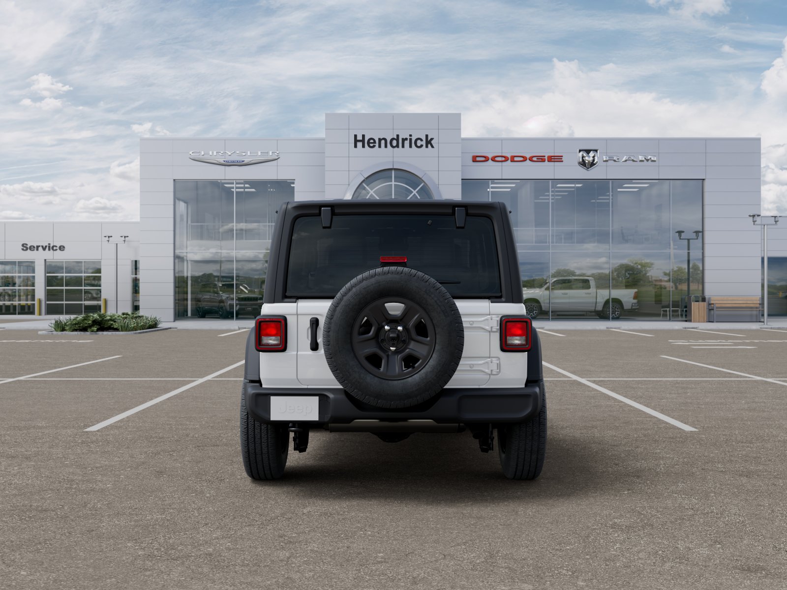 New 2026 Bright White Clear-Coat Exterior Paint Jeep Sport image 40