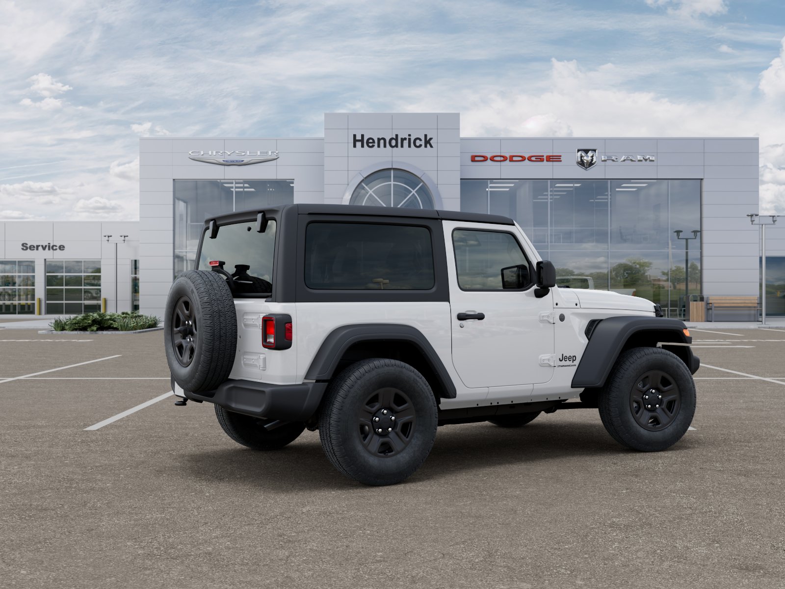 New 2026 Bright White Clear-Coat Exterior Paint Jeep Sport image 38
