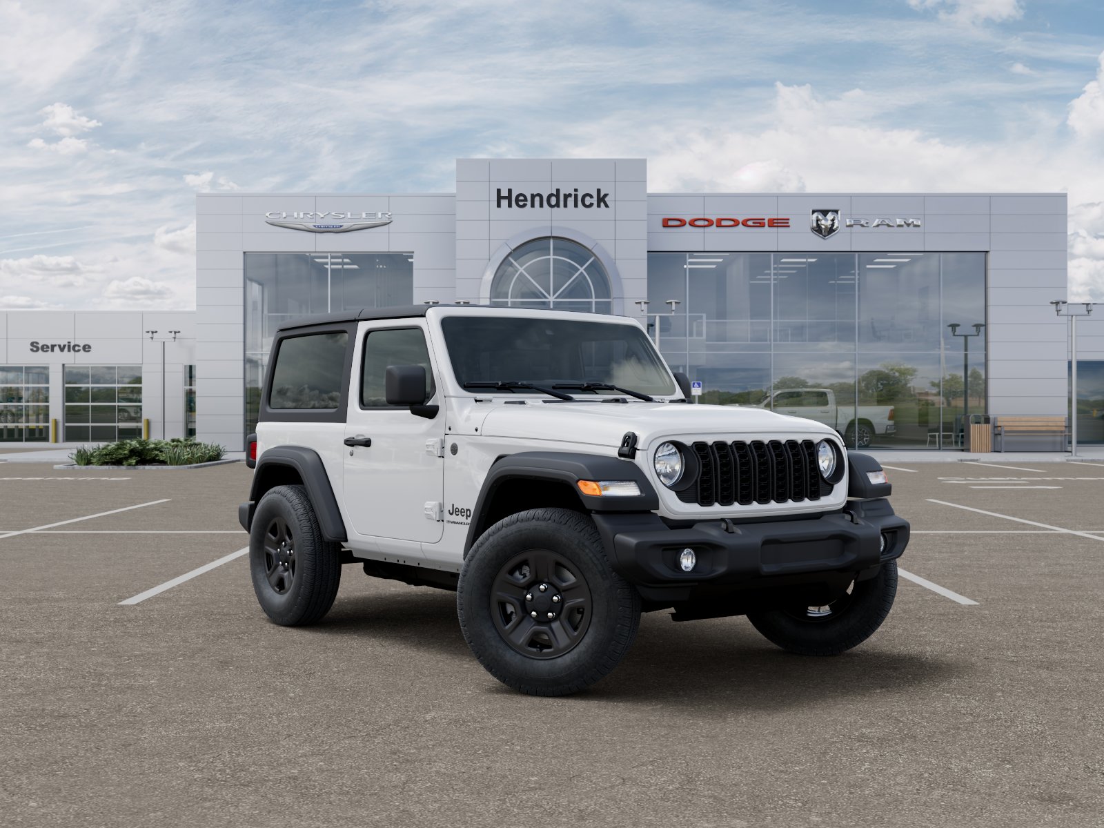 New 2026 Bright White Clear-Coat Exterior Paint Jeep Sport image 34