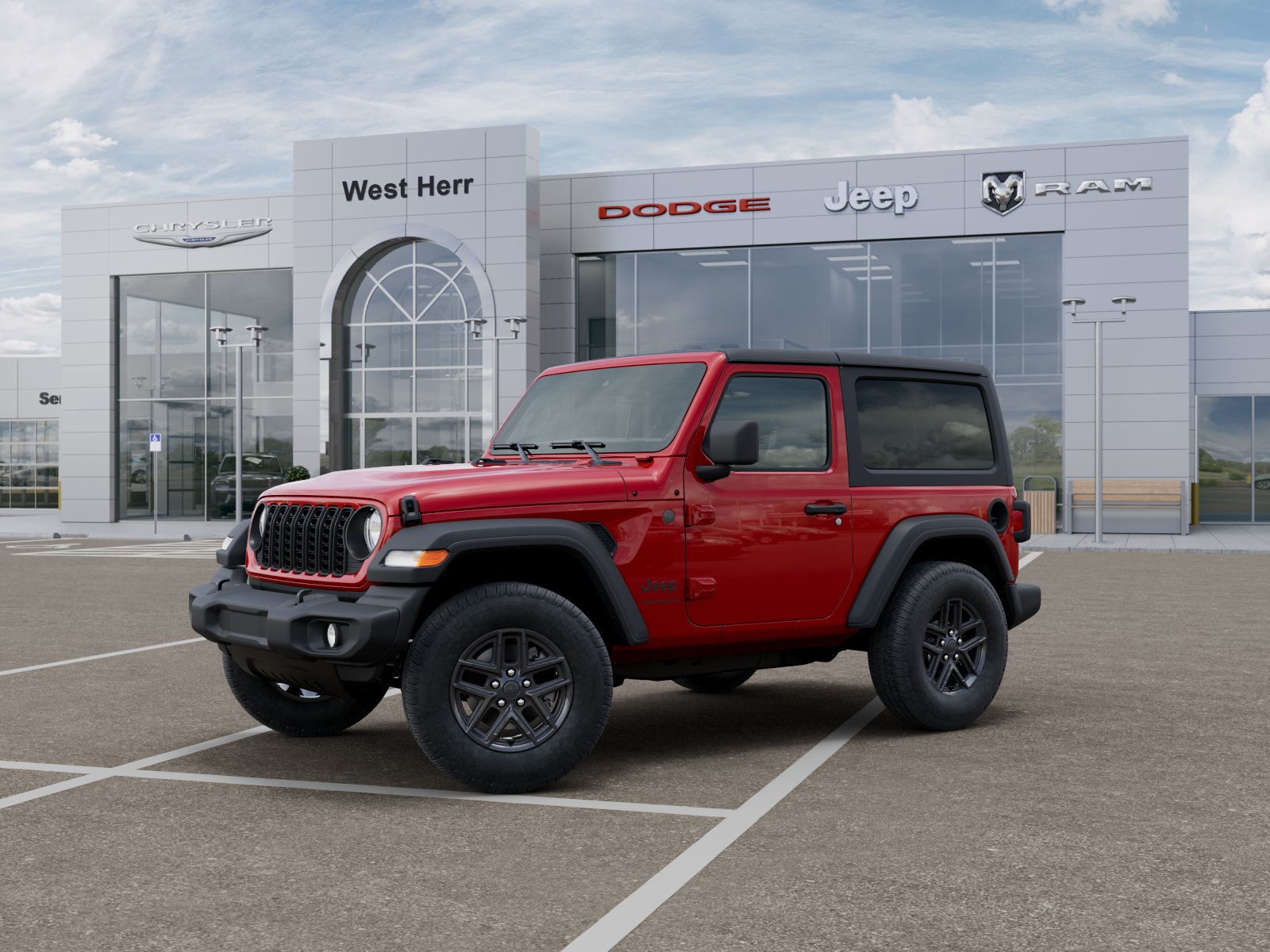 New 2026 Firecracker Red Clear-Coat Exterior Paint Jeep Sport S image 52